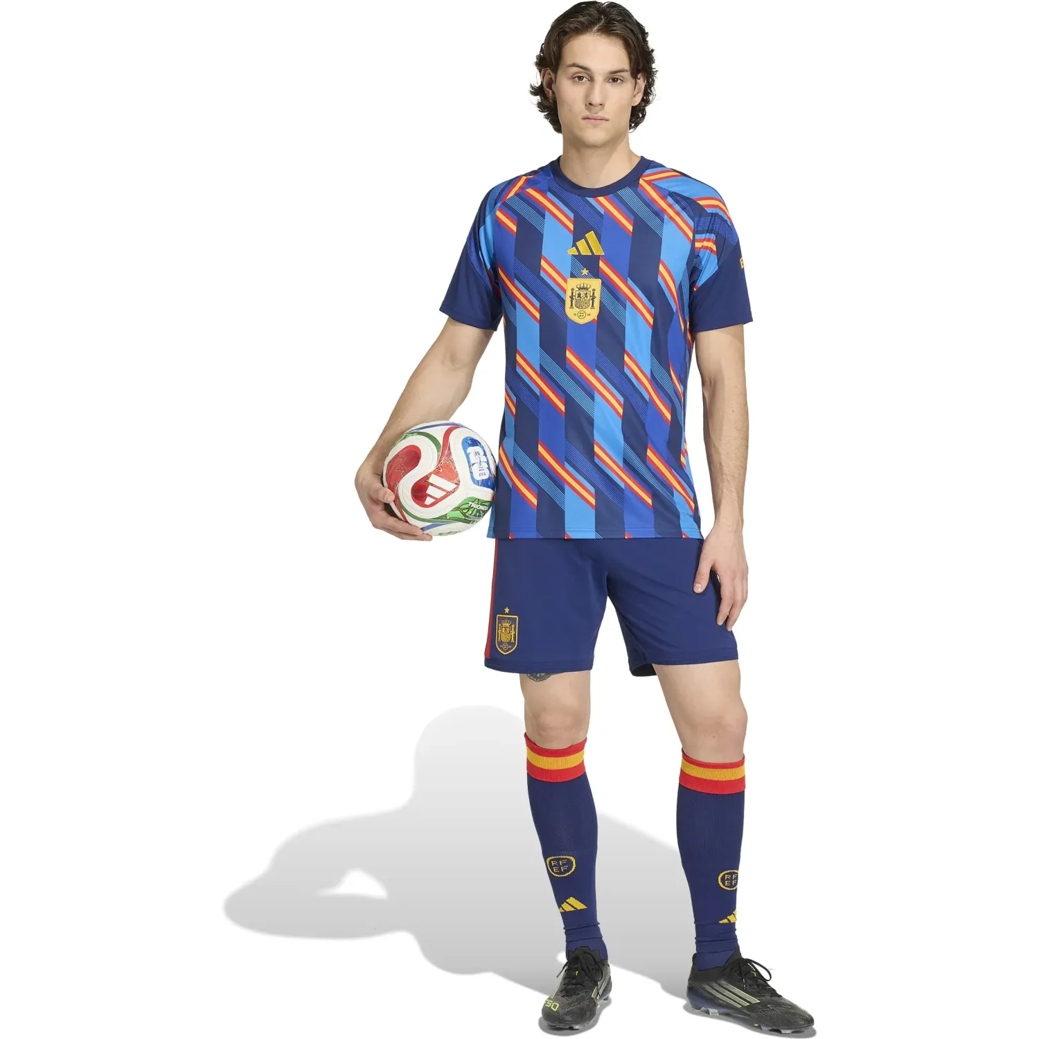 Polo Adidas De Futbol Hombre Rfef H Preshi color azul | Platanitos