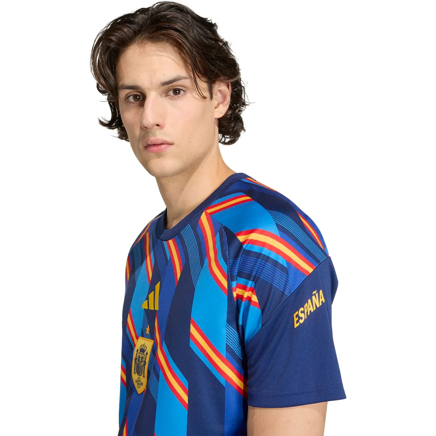 Polo Adidas De Futbol Hombre Rfef H Preshi color azul | Platanitos
