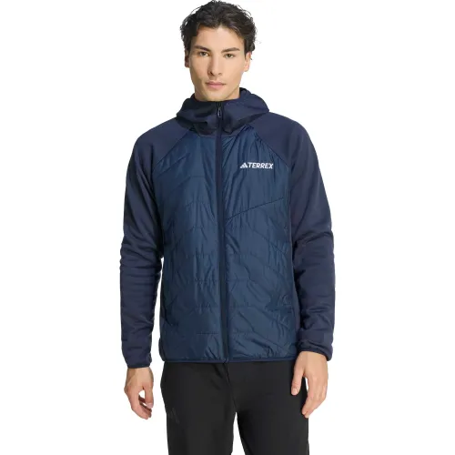 Casaca Adidas Deportivo Hombre Multi Hyb Jkt color azul | Platanitos