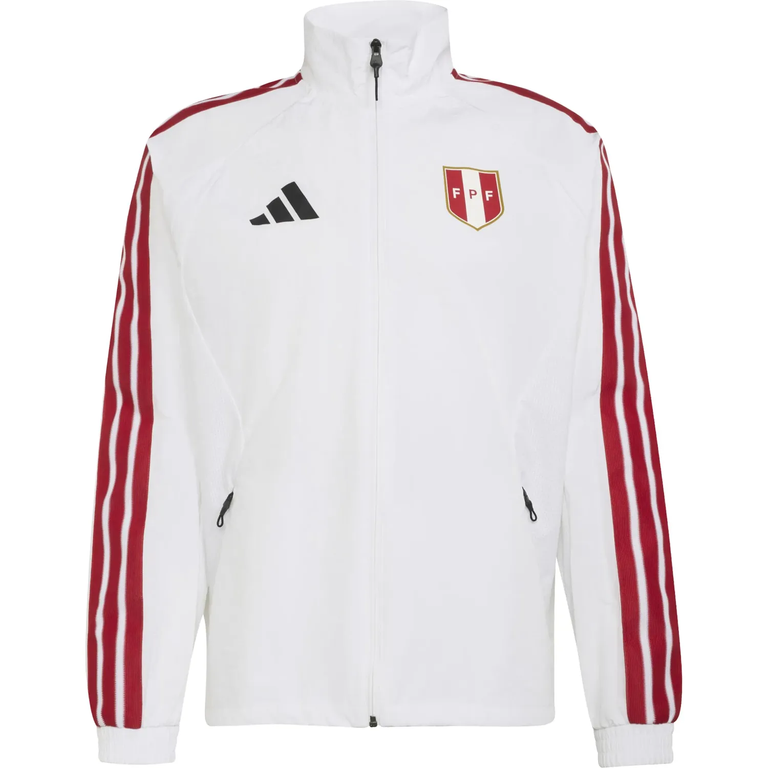 adidas Casaca Adidas De Futbol Hombre Fpf H An Jkt color blanco | Platanitos