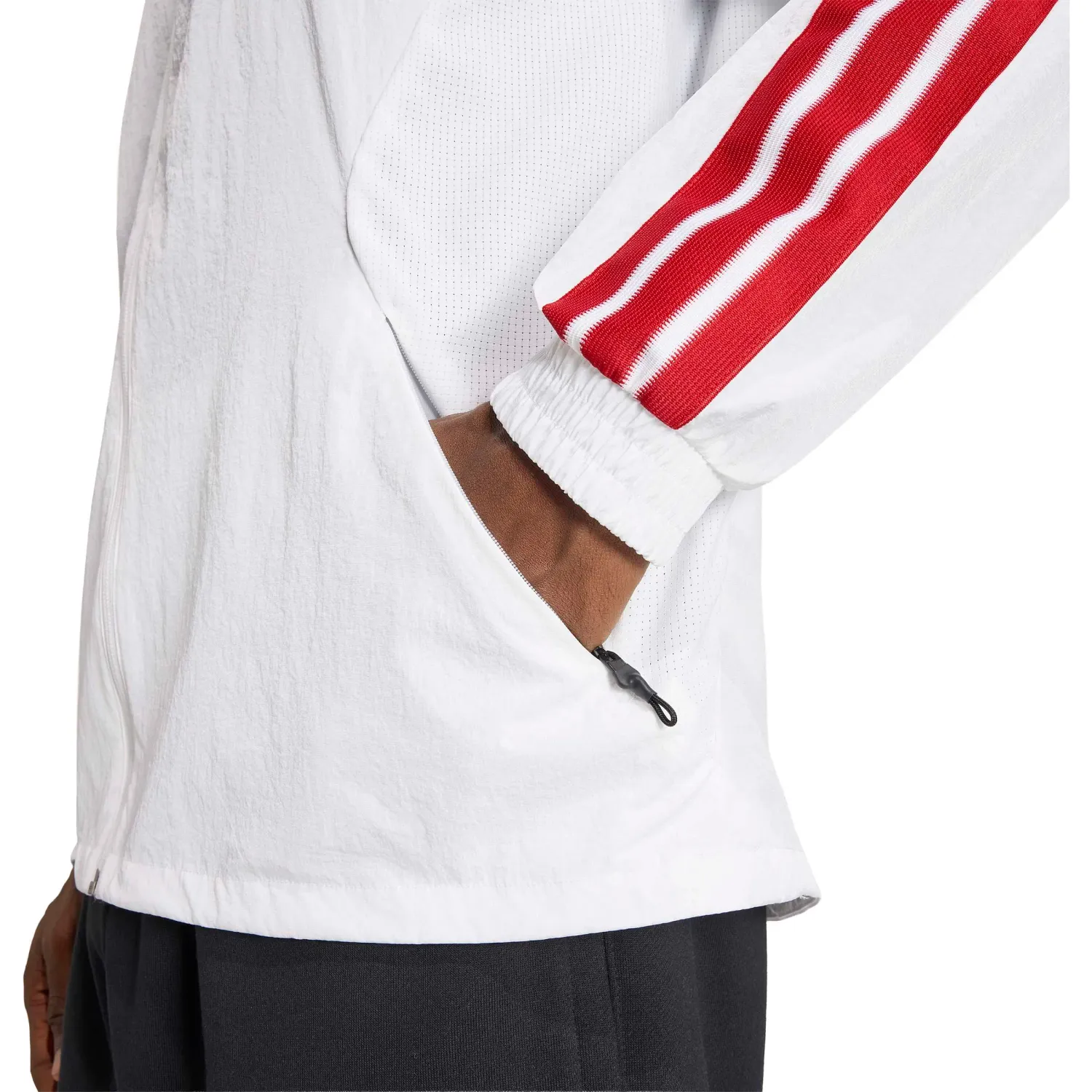 adidas Casaca Adidas De Futbol Hombre Fpf H An Jkt color blanco | Platanitos