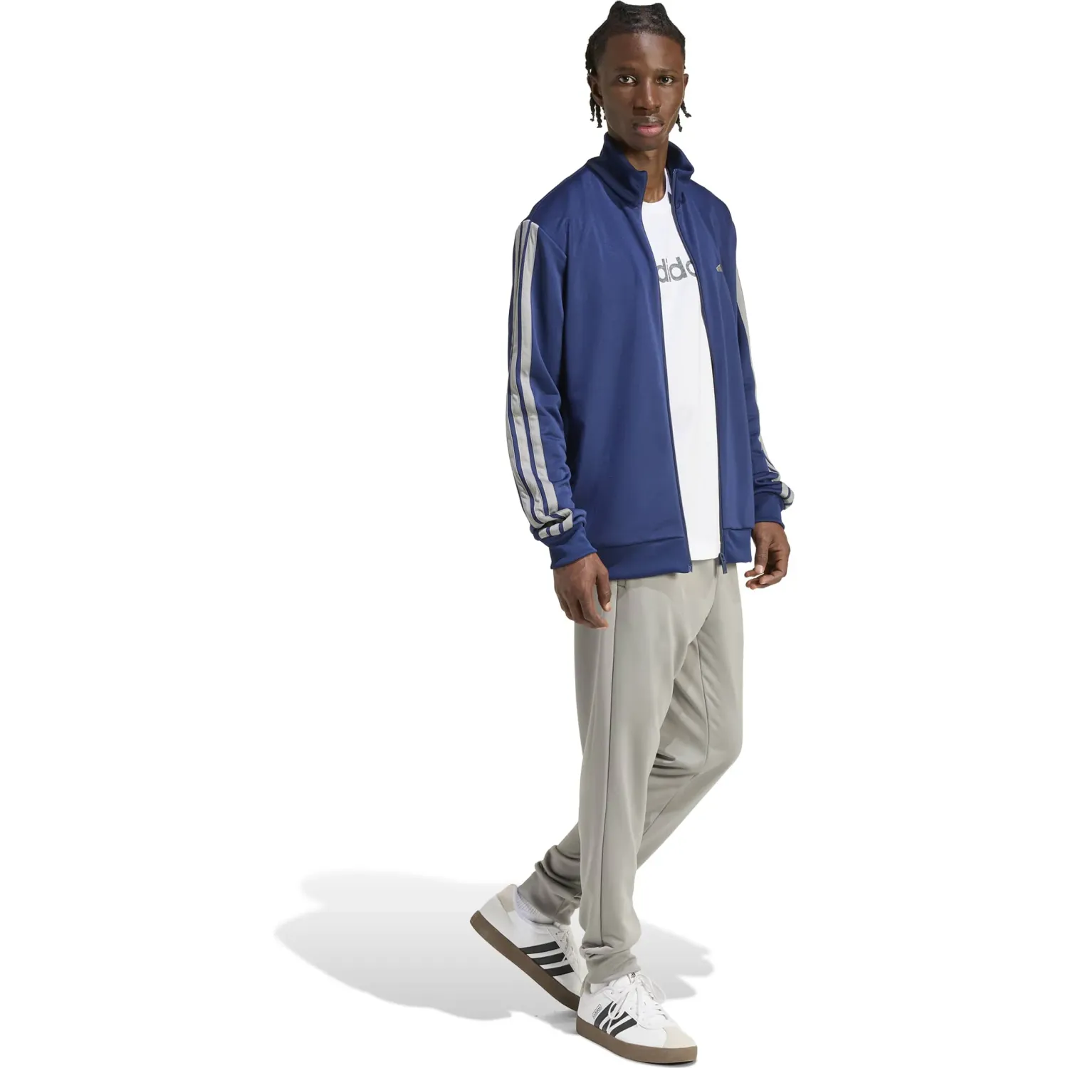 adidas Conjunto Adidas Deportivo Hombre M 3s Ft Tt Ts color azul | Platanitos