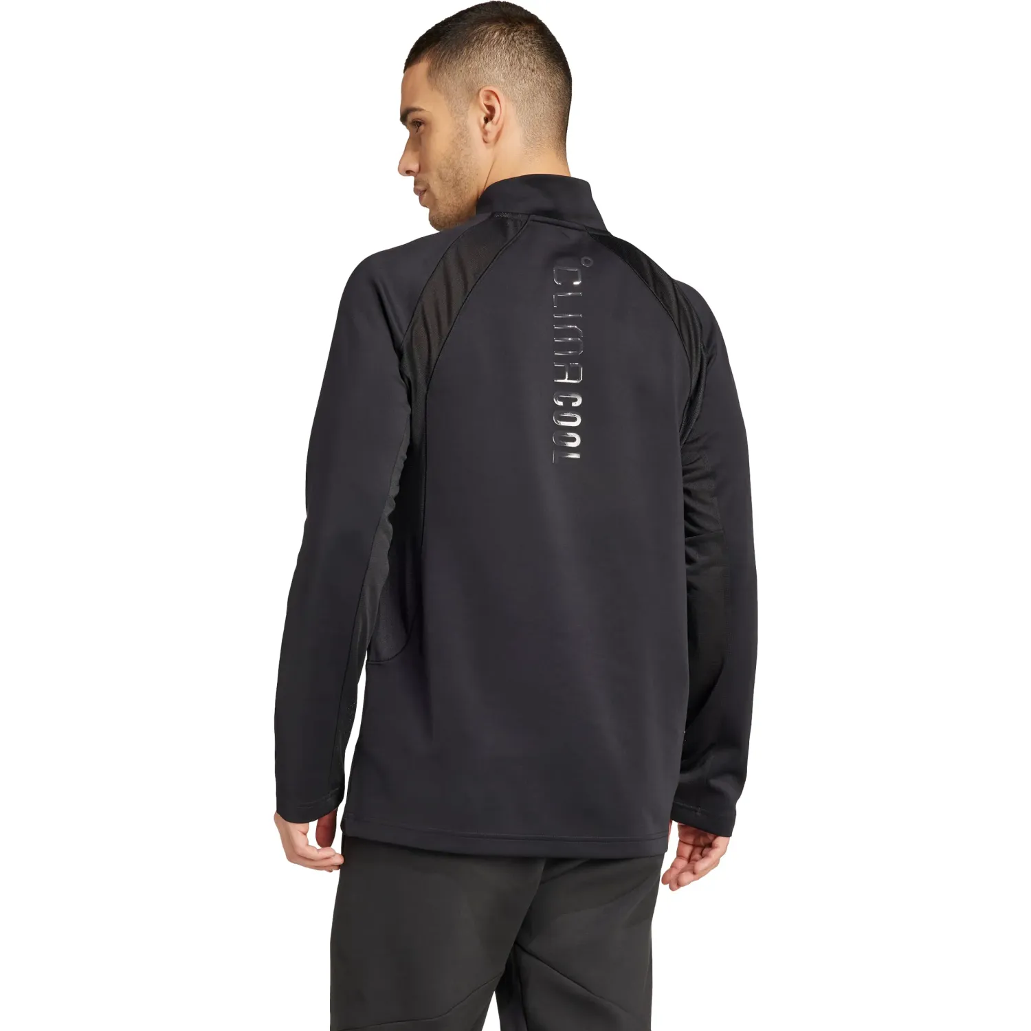 adidas Casaca Adidas Training Hombre Tech App 1/4 Z color negro | Platanitos