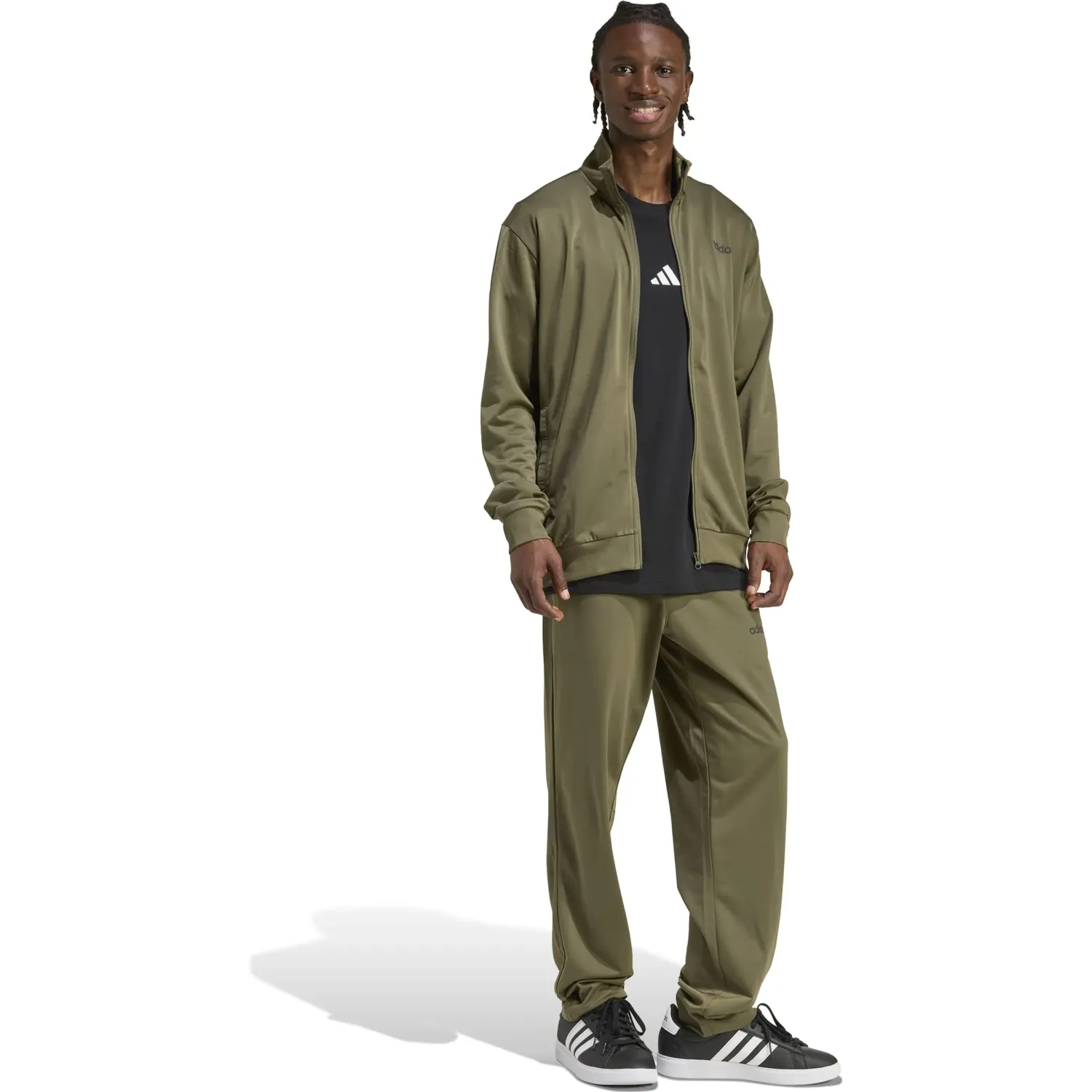 adidas Casaca Adidas Deportivo Hombre M Tr Linear Ts color oliva | Platanitos