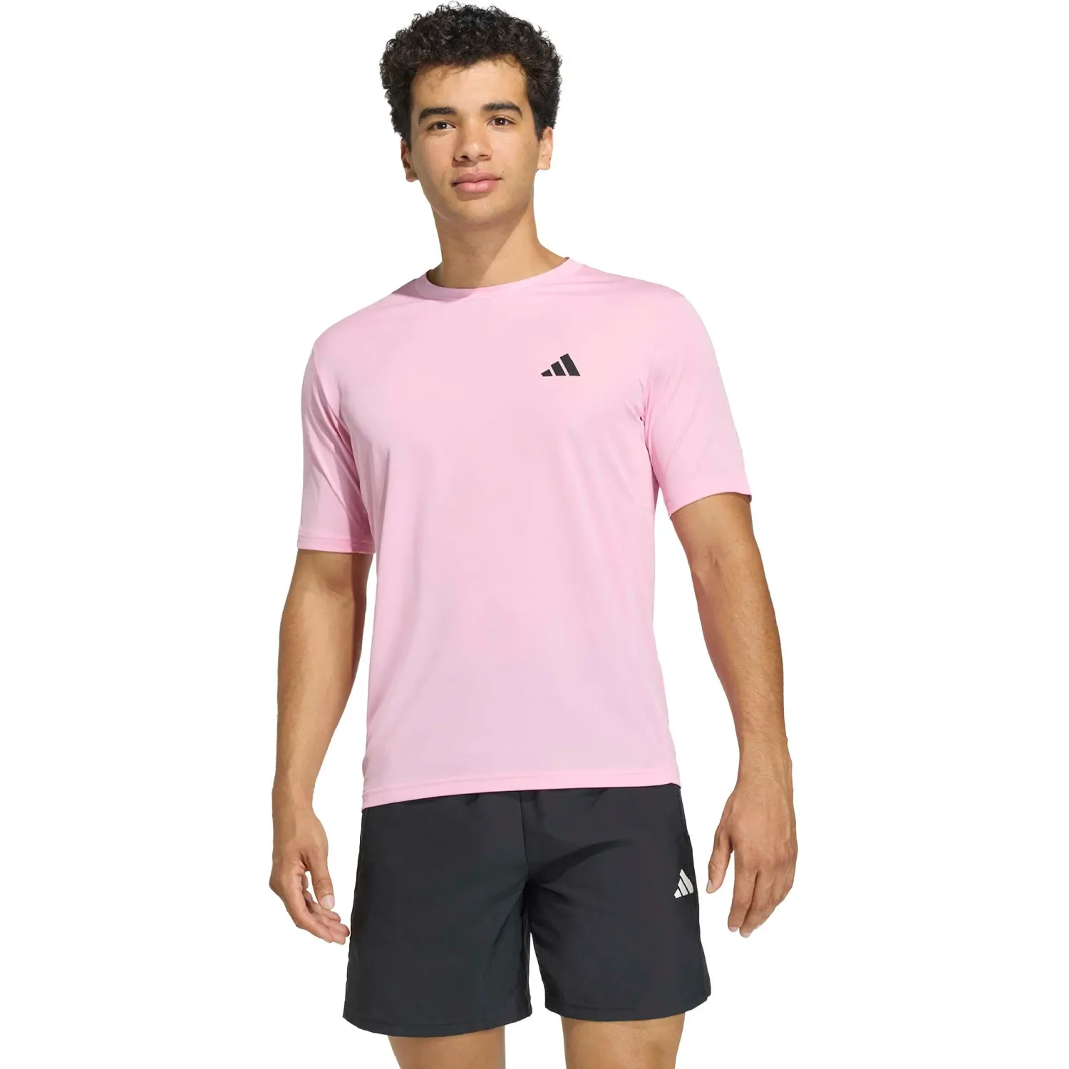 adidas Polo Adidas Training Hombre We Bas T color rosa | Platanitos