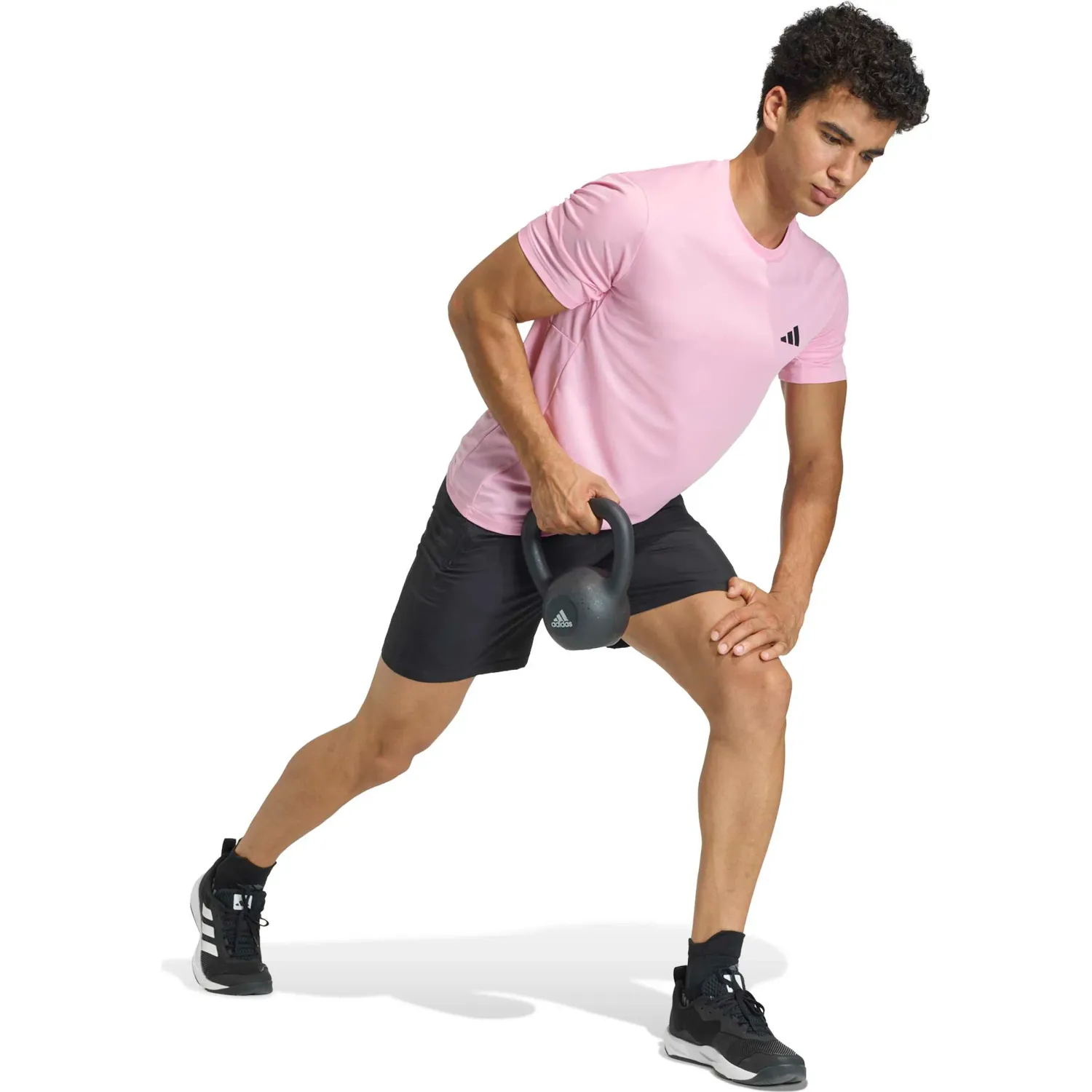 adidas Polo Adidas Training Hombre We Bas T color rosa | Platanitos