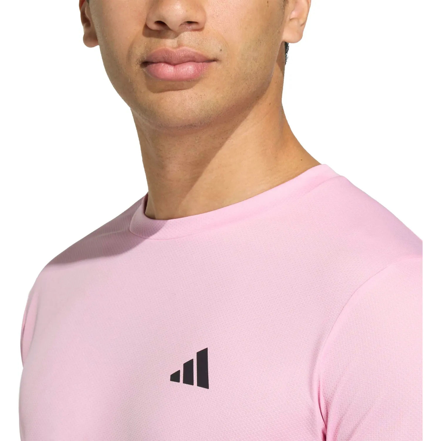 adidas Polo Adidas Training Hombre We Bas T color rosa | Platanitos