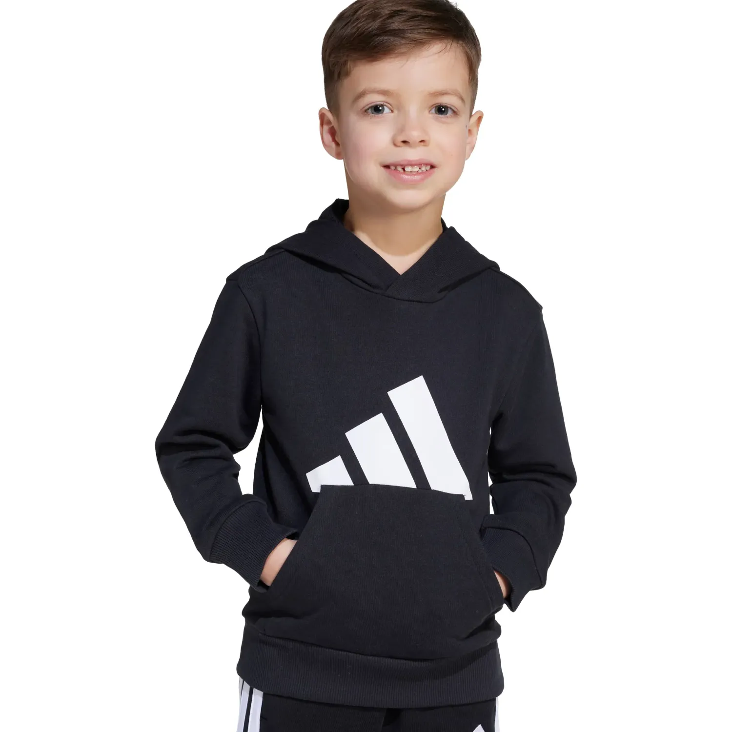 adidas Polera Adidas Deportivo Niños Lk Bl Ft Hd color negro | Platanitos