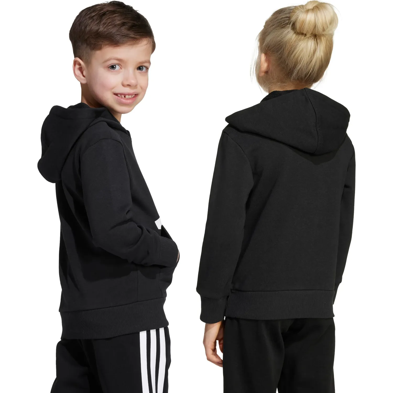 adidas Polera Adidas Deportivo Niños Lk Bl Ft Hd color negro | Platanitos