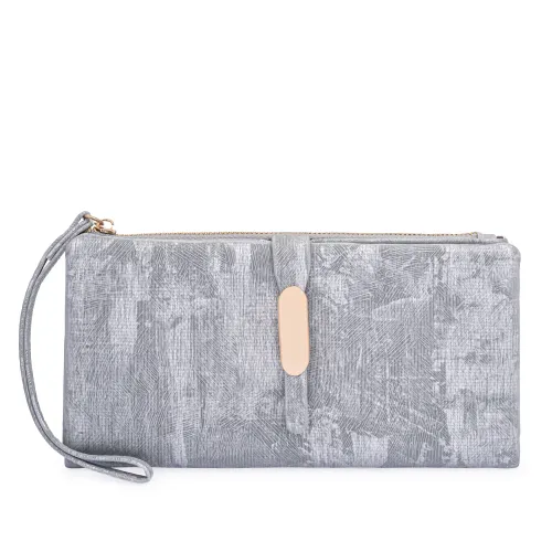 Monedero Limoni Dama Ettas color plateado | Platanitos