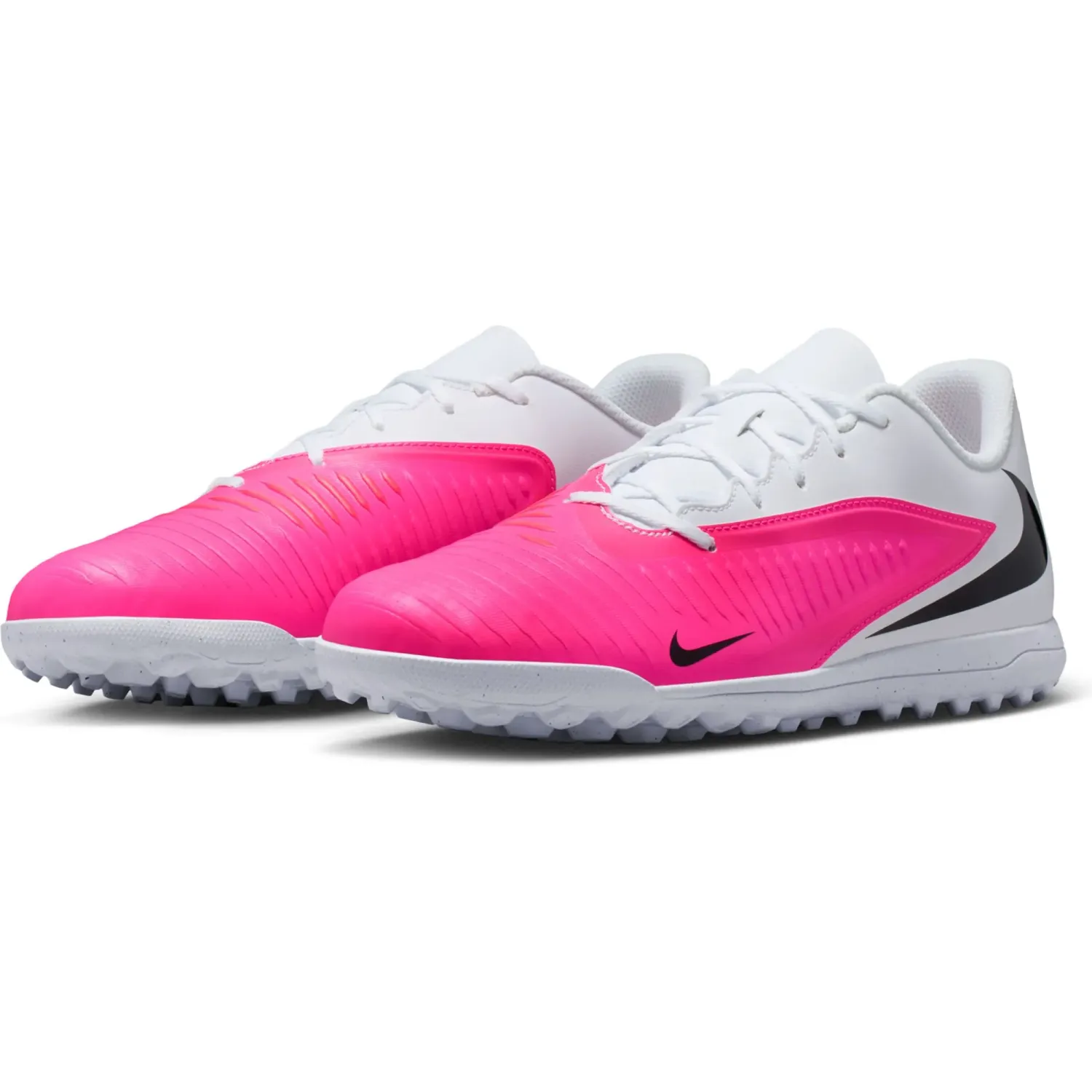 Zapatillas Nike De Futbol Unisex Phantom 6 Low Club Tf T color blanco / fucsia | Platanitos