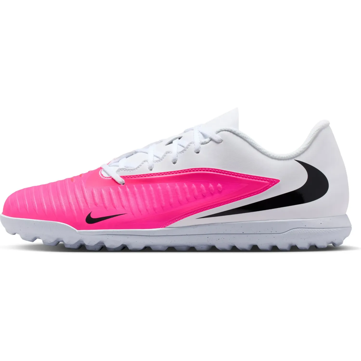 Zapatillas Nike De Futbol Unisex Phantom 6 Low Club Tf T color blanco / fucsia | Platanitos