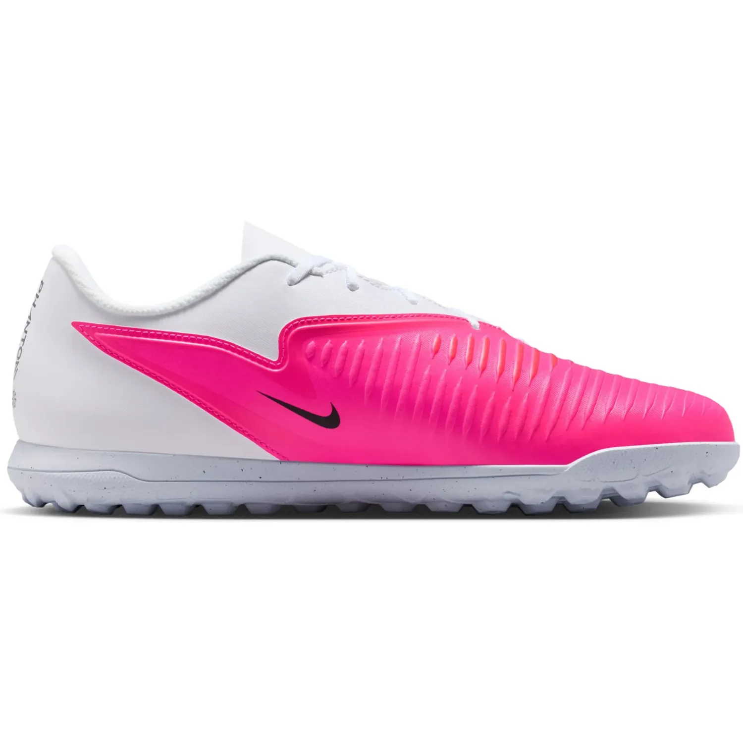 Zapatillas Nike De Futbol Unisex Phantom 6 Low Club Tf T color blanco / fucsia | Platanitos