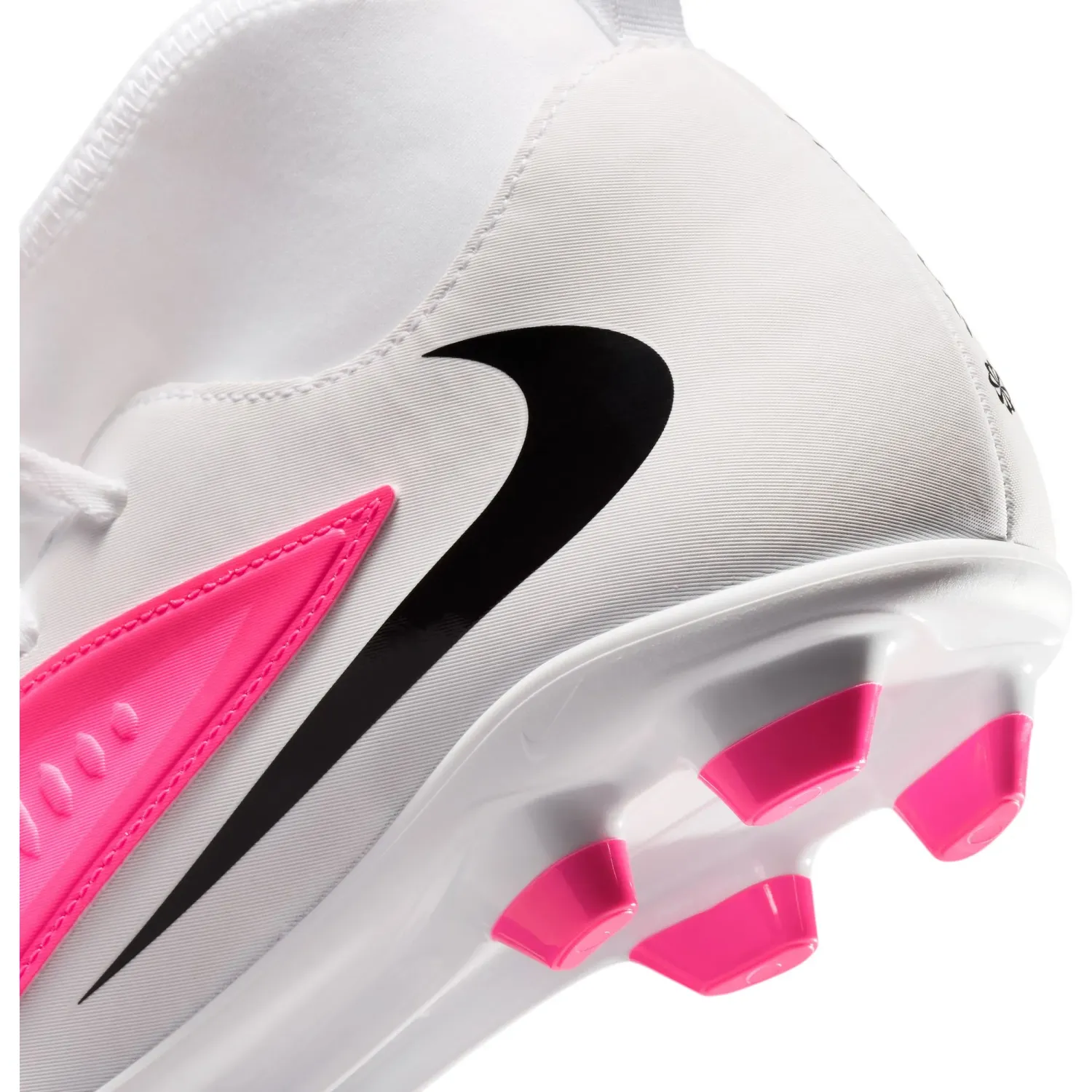 Zapatillas Nike De Futbol Unisex Phantom 6 High Club Fg/Mg T color blanco / fucsia | Platanitos
