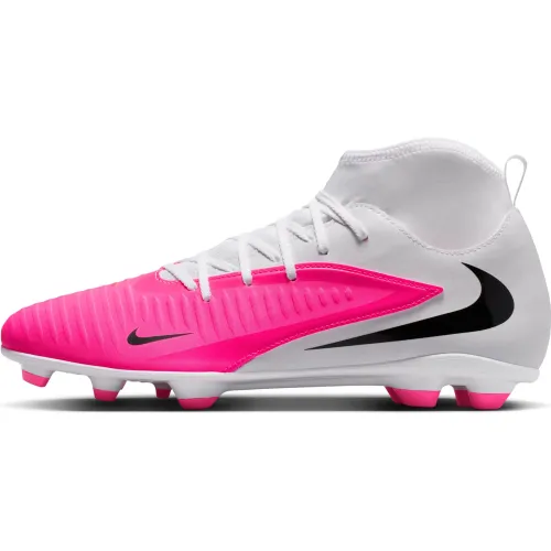 Zapatillas Nike De Futbol Unisex Phantom 6 High Club Fg/Mg T color blanco | Platanitos
