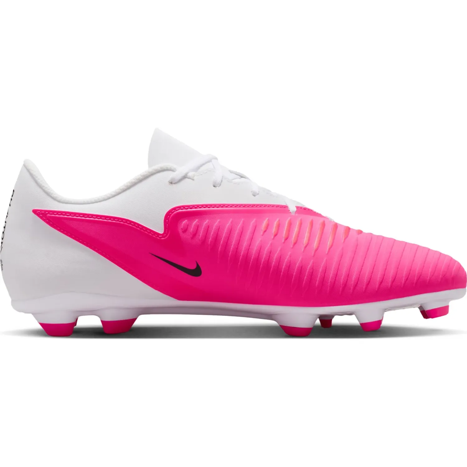 Zapatillas Nike De Futbol Unisex Phantom 6 Low Club Fg/Mg T color blanco / fucsia | Platanitos