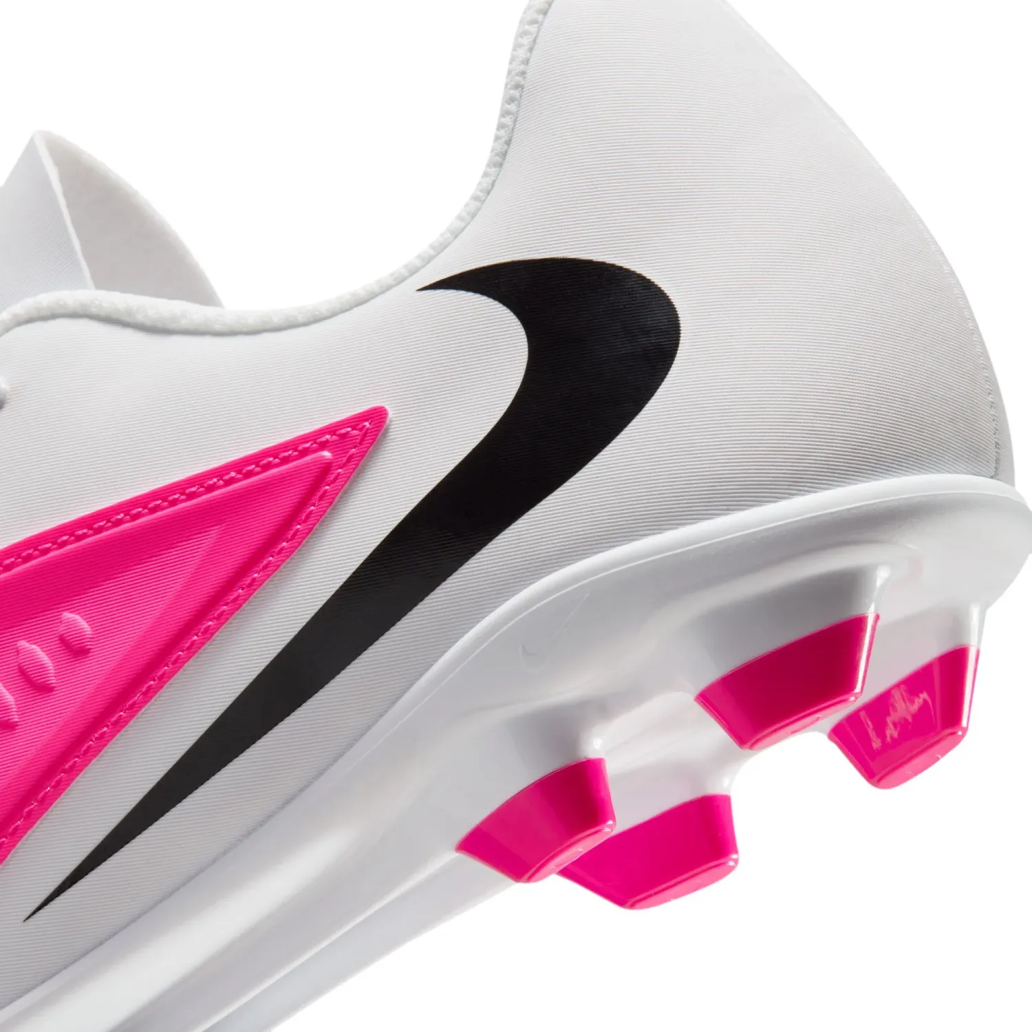 Zapatillas Nike De Futbol Unisex Phantom 6 Low Club Fg/Mg T color blanco / fucsia | Platanitos