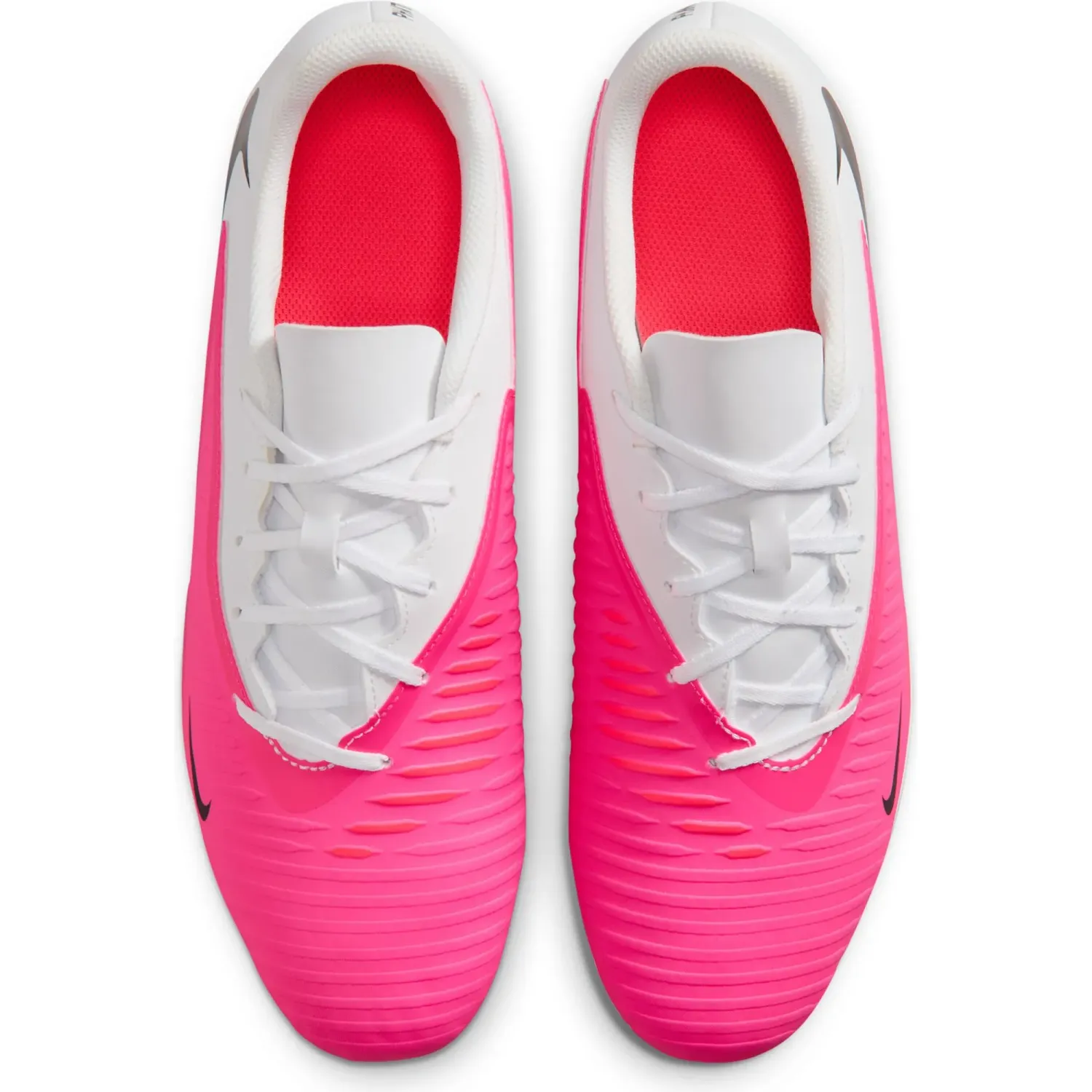 Zapatillas Nike De Futbol Unisex Phantom 6 Low Club Fg/Mg T color blanco / fucsia | Platanitos