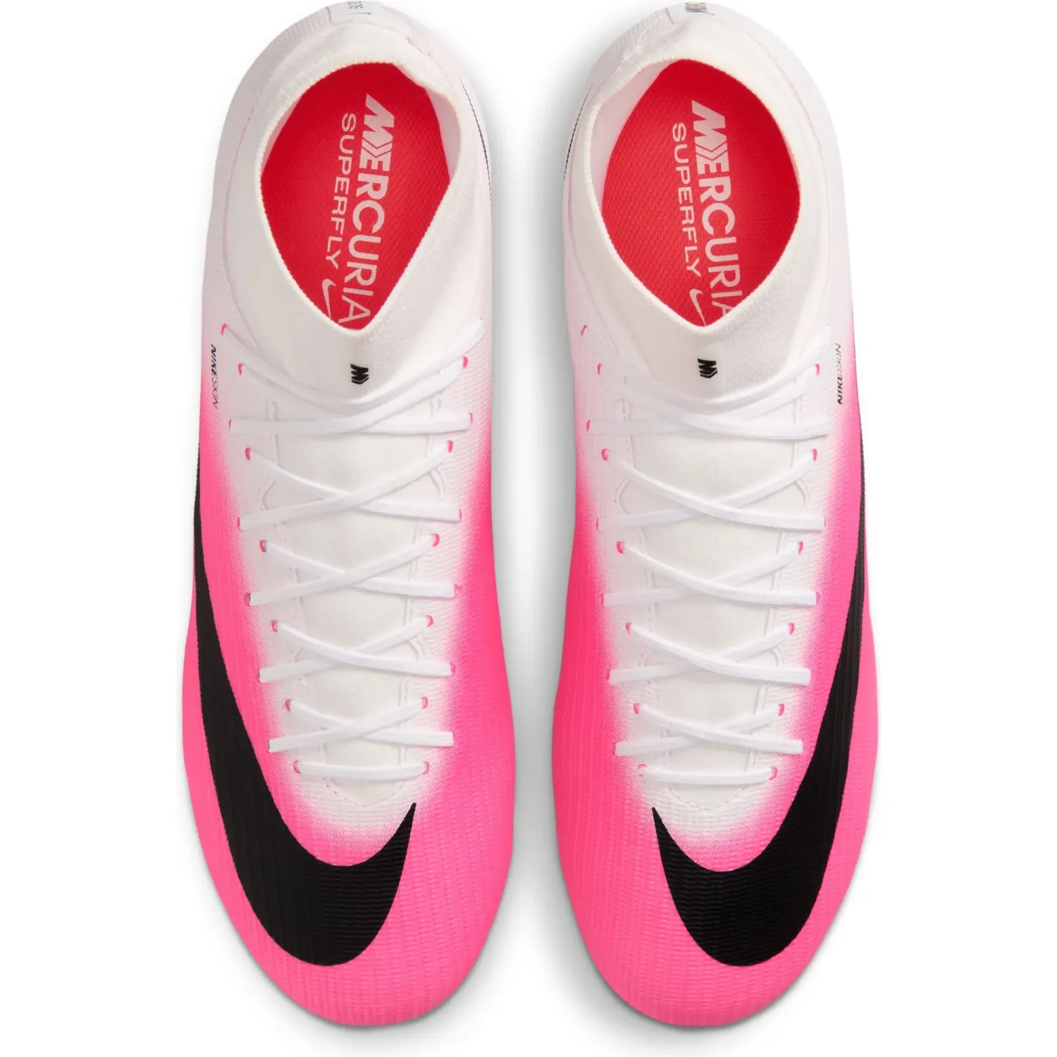 Zapatillas Nike De Futbol Unisex Superfly 11 Academy Fg/Mg T color blanco / fucsia | Platanitos