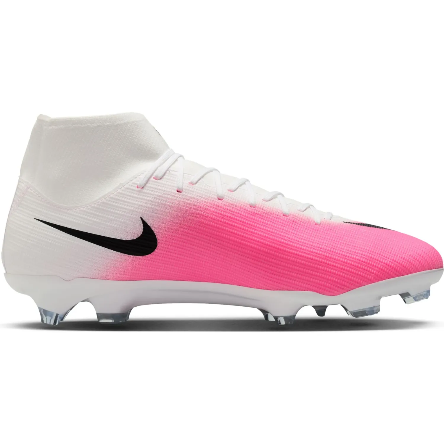 Zapatillas Nike De Futbol Unisex Superfly 11 Academy Fg/Mg T color blanco / fucsia | Platanitos