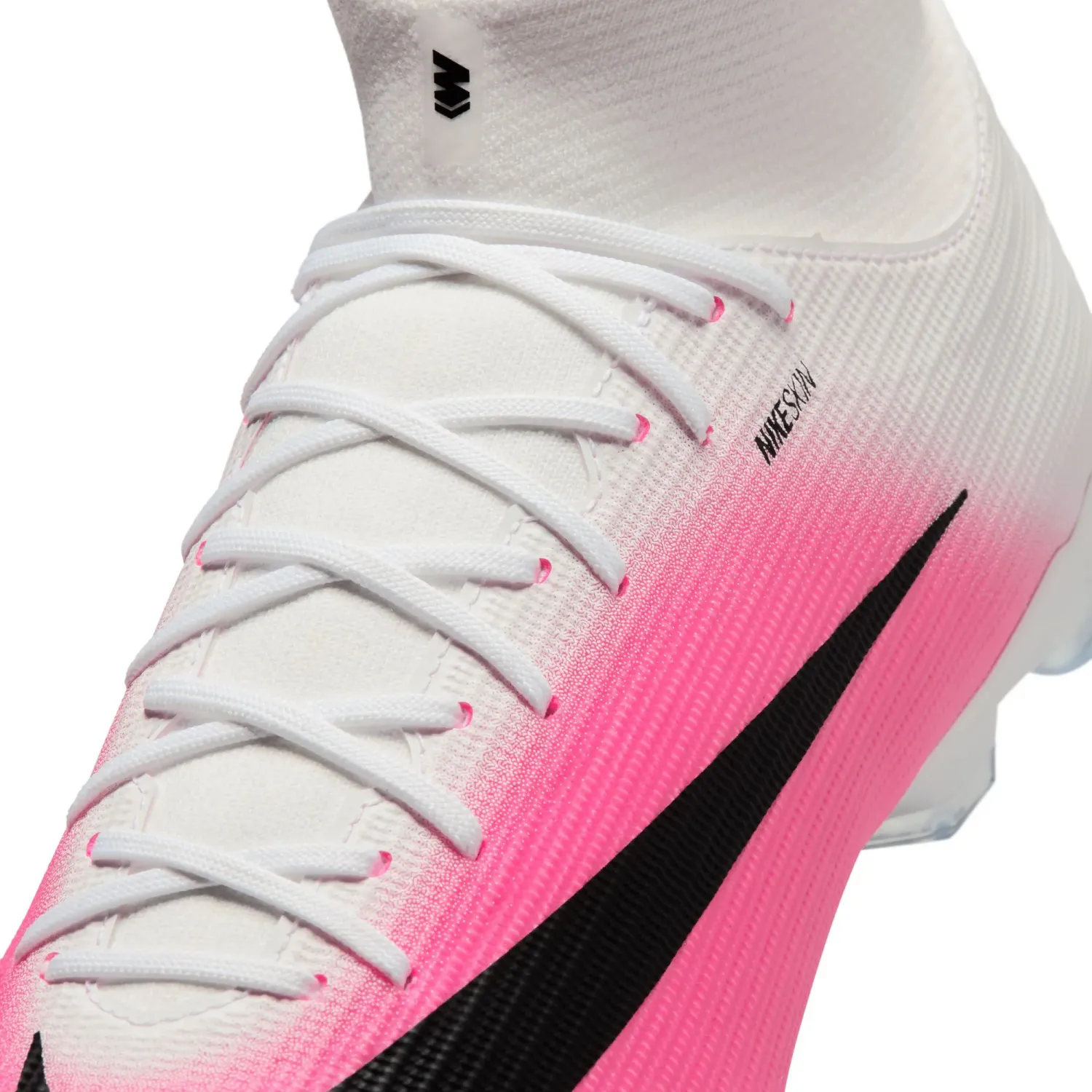 Zapatillas Nike De Futbol Unisex Superfly 11 Academy Fg/Mg T color blanco / fucsia | Platanitos
