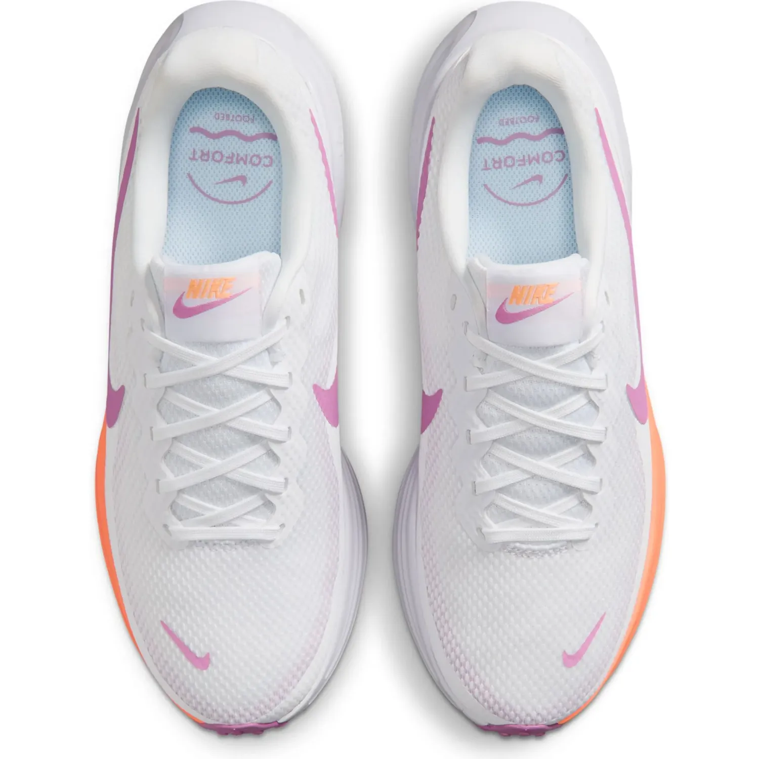 Nike Zapatillas Nike Running Mujer Revolution 8 color blanco | Platanitos