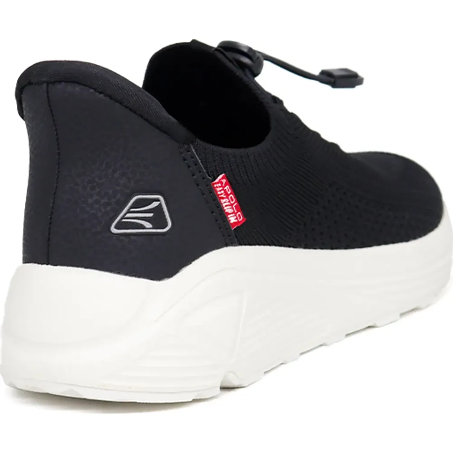 Zapatillas Apolo Mocasines Mujer Ad25-32q4 color negro / blanco | Platanitos