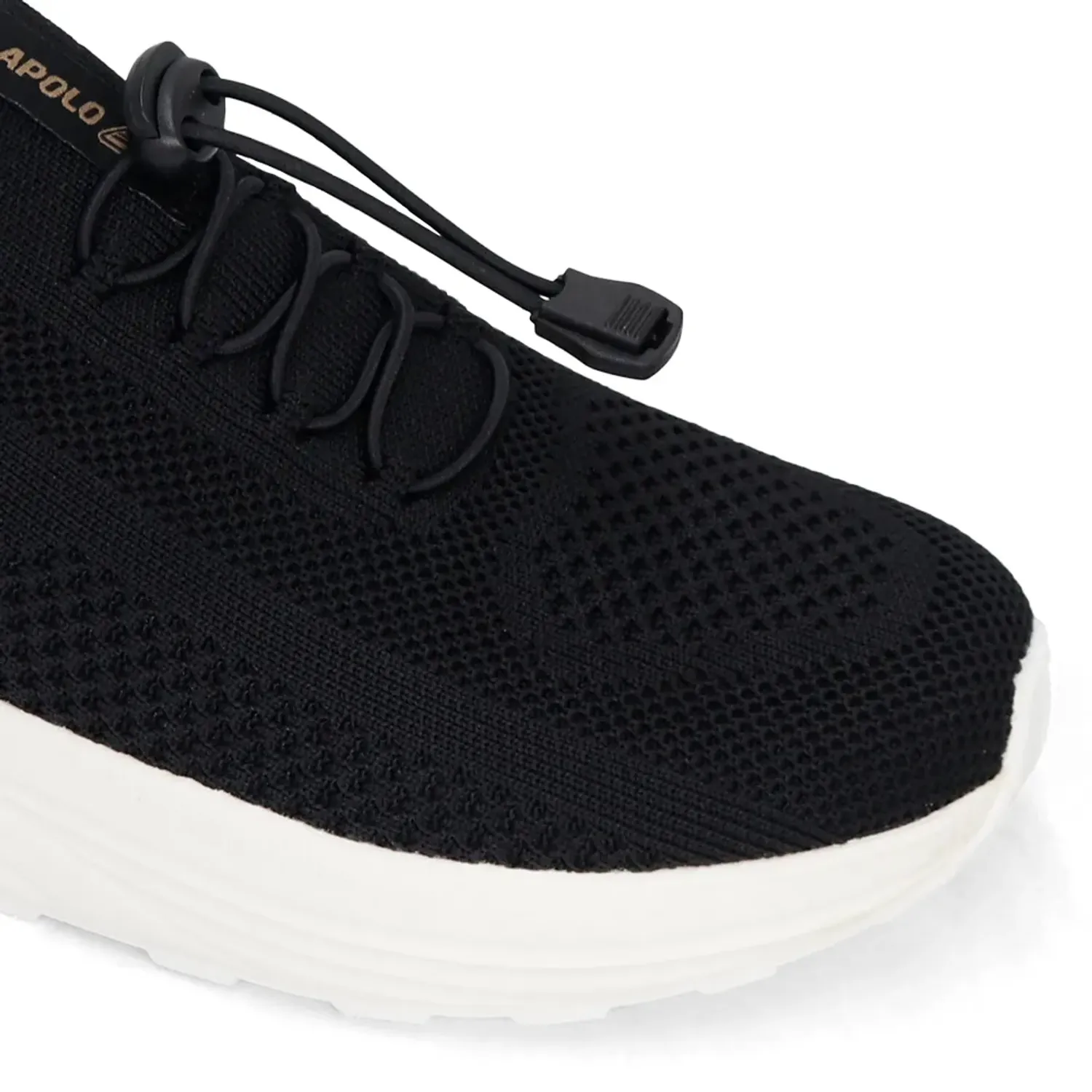 Zapatillas Apolo Mocasines Mujer Ad25-32q4 color negro / blanco | Platanitos