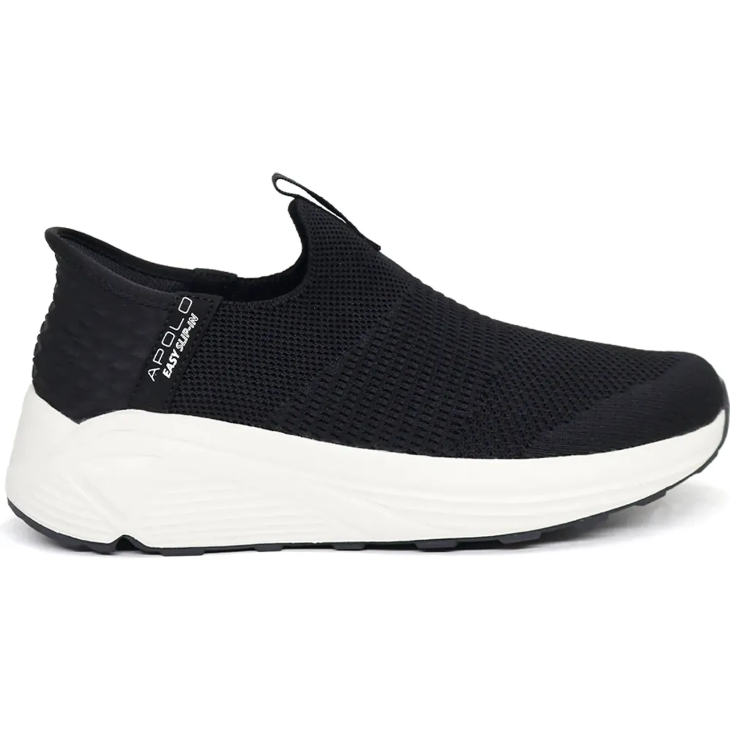 Zapatillas Apolo Mocasines Mujer Ad25-33q4 color negro / blanco | Platanitos