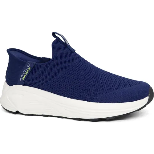 Zapatillas Apolo Mocasines Mujer Ad25-33q4-A color azul | Platanitos
