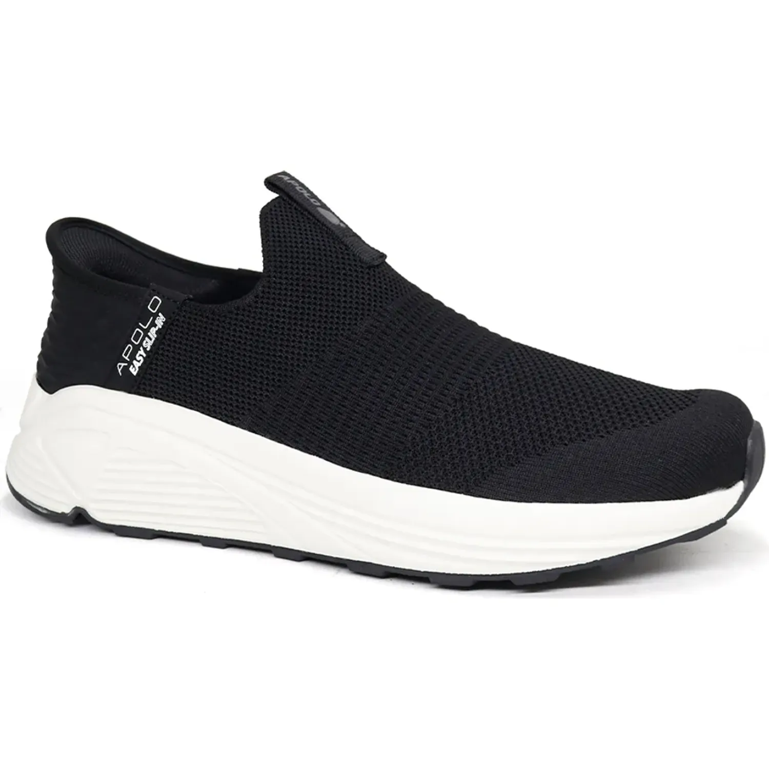 Zapatillas Apolo Mocasines Hombre Ah25-33q4 color negro / blanco | Platanitos
