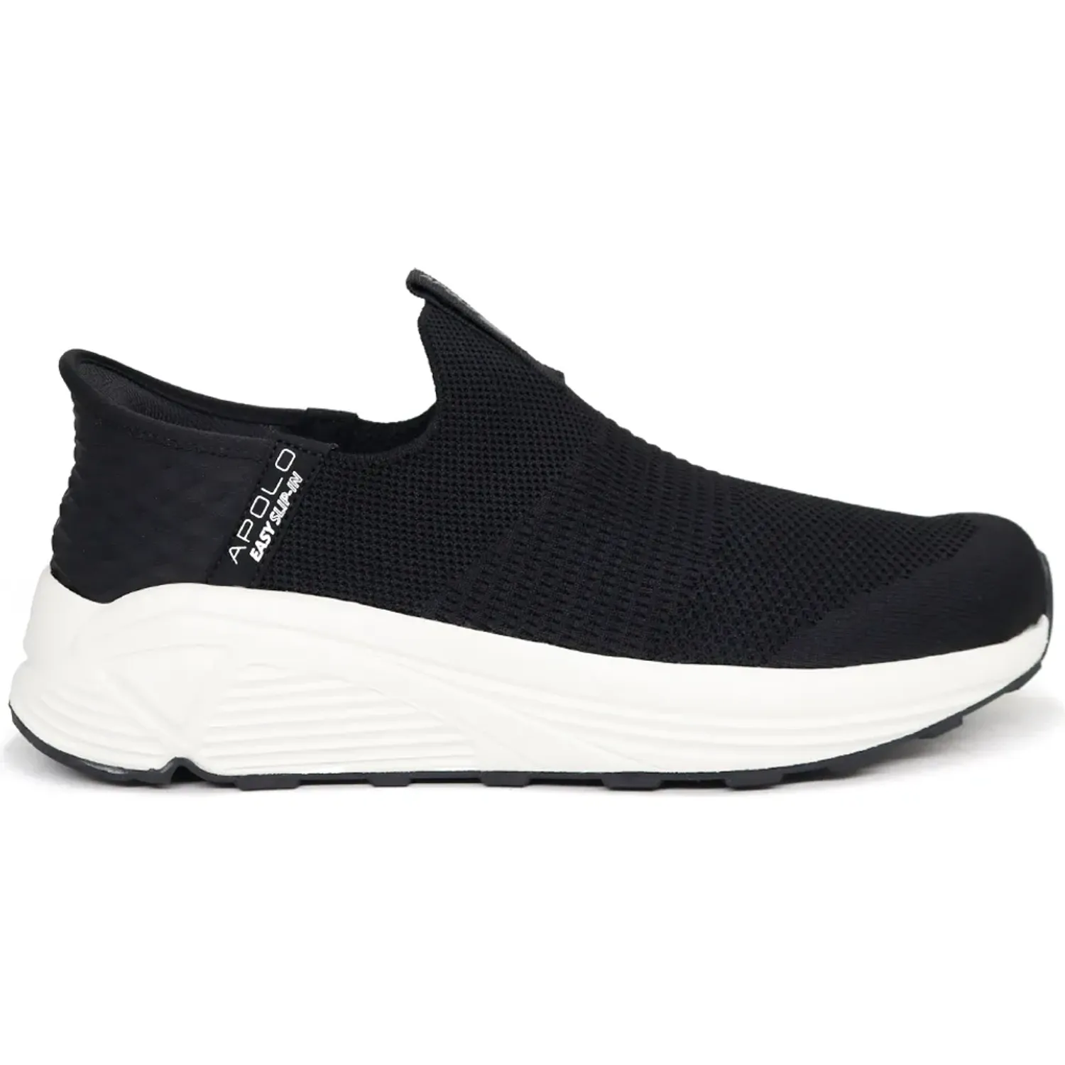 Zapatillas Apolo Mocasines Hombre Ah25-33q4 color negro / blanco | Platanitos