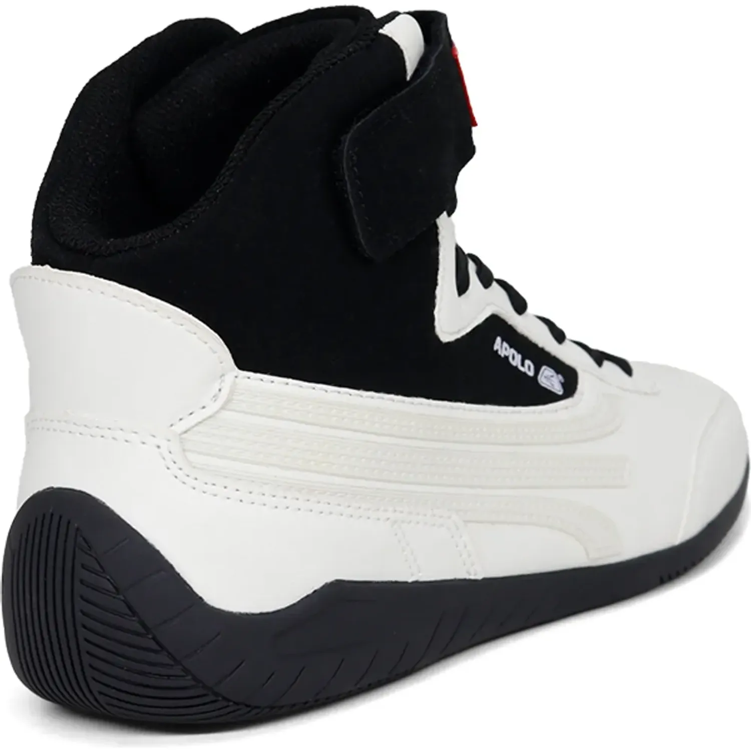 Zapatillas Apolo Botin Urbanas Hombre Ah25-40q4 color blanco / negro | Platanitos