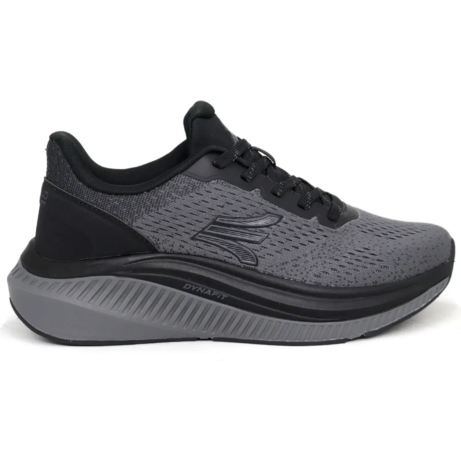 Zapatillas Apolo Running Hombre Ah26-03q2 color gris oscuro / negro | Platanitos