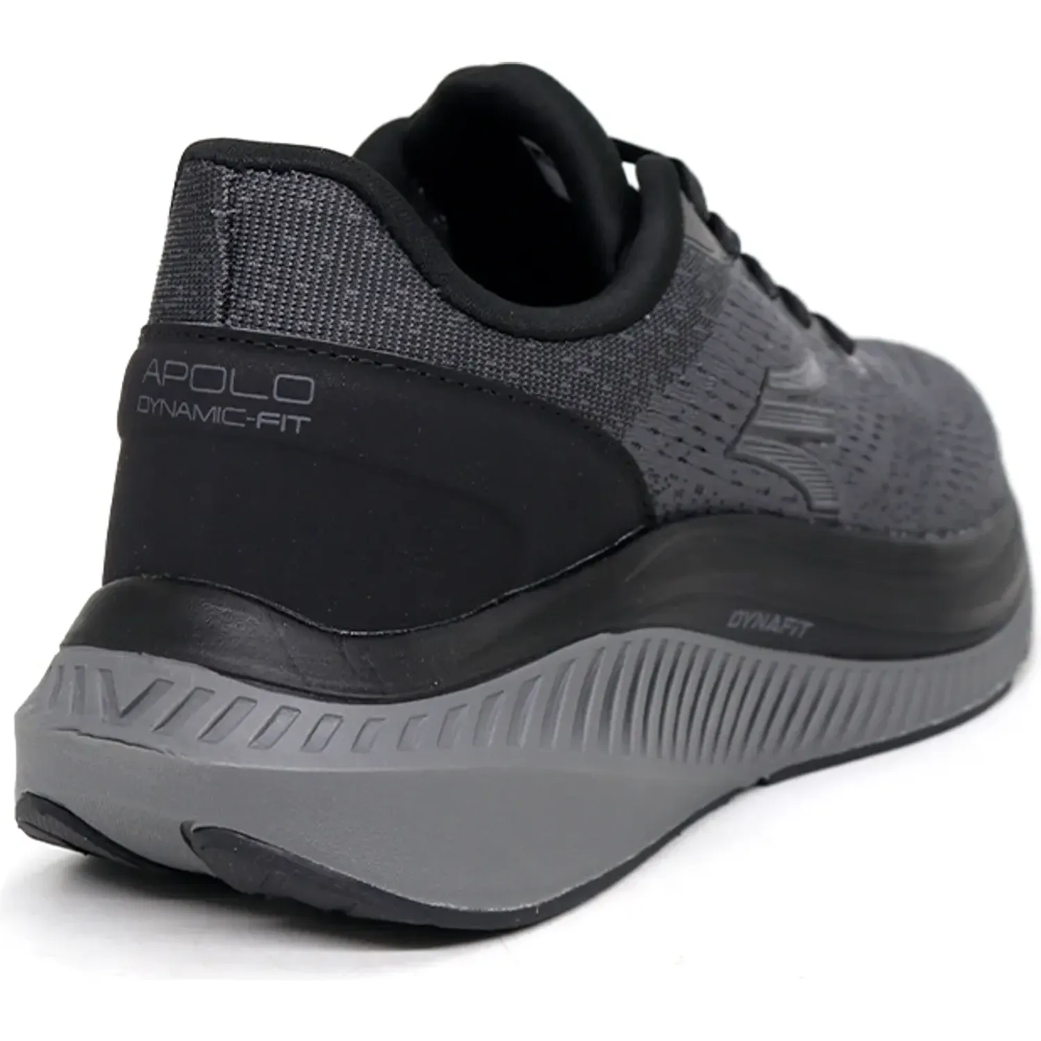 Zapatillas Apolo Running Hombre Ah26-03q2 color gris oscuro / negro | Platanitos