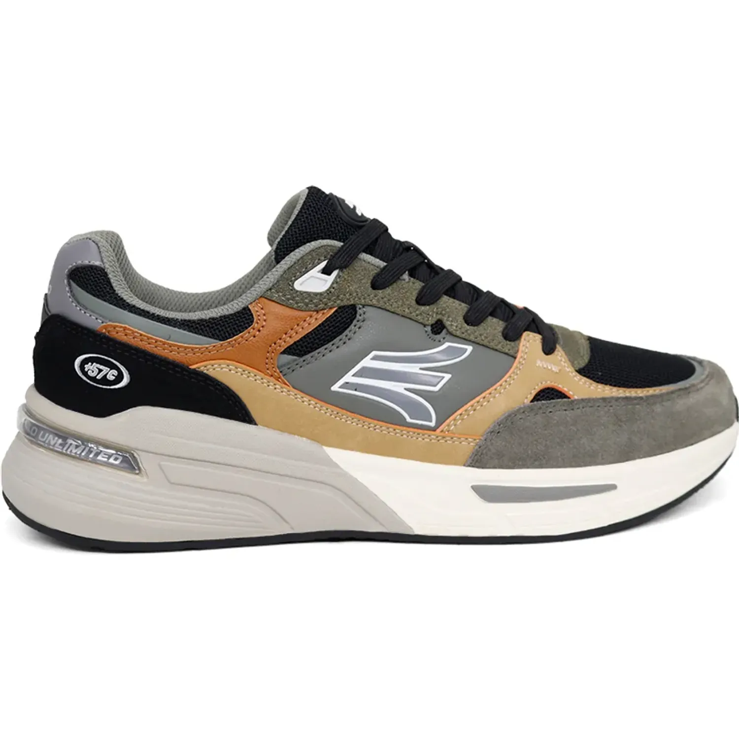 Zapatillas Apolo Running Hombre Ah26-29q2 color gris / marron | Platanitos