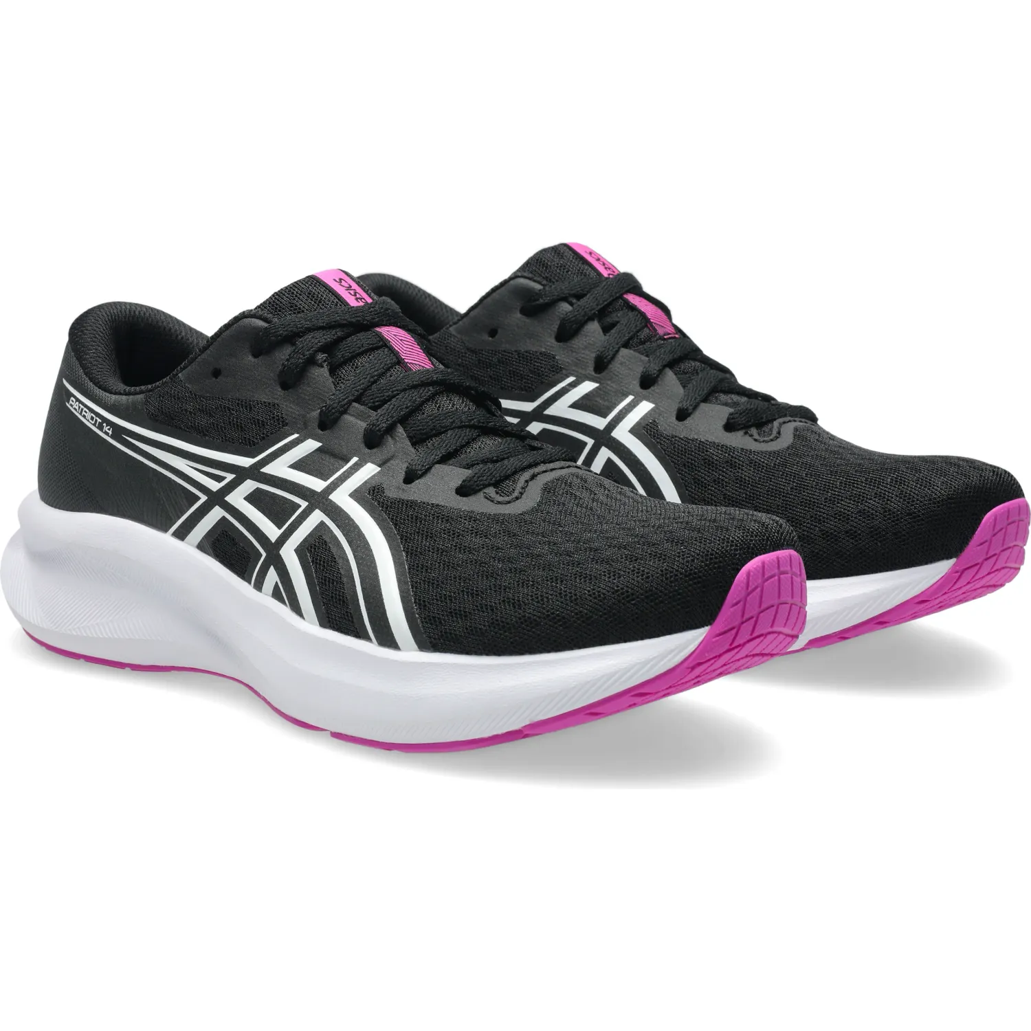 Asics Zapatillas Asics Running Mujer Patriot 14 color negro / blanco | Platanitos