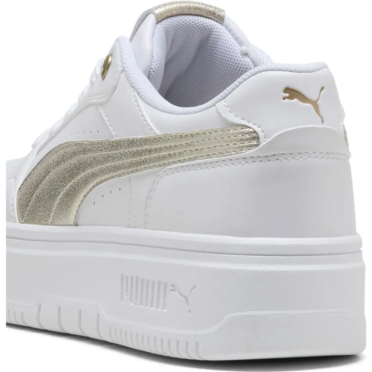 Puma Zapatillas Puma Urbanas Mujer Rebound Femme Low Metallic Whisper color blanco | Platanitos