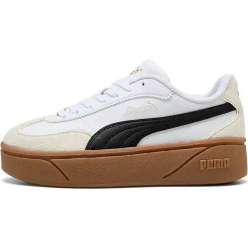 Zapatillas Puma Urbanas Mujer Club Ii Era Platform Lux color blanco | Platanitos