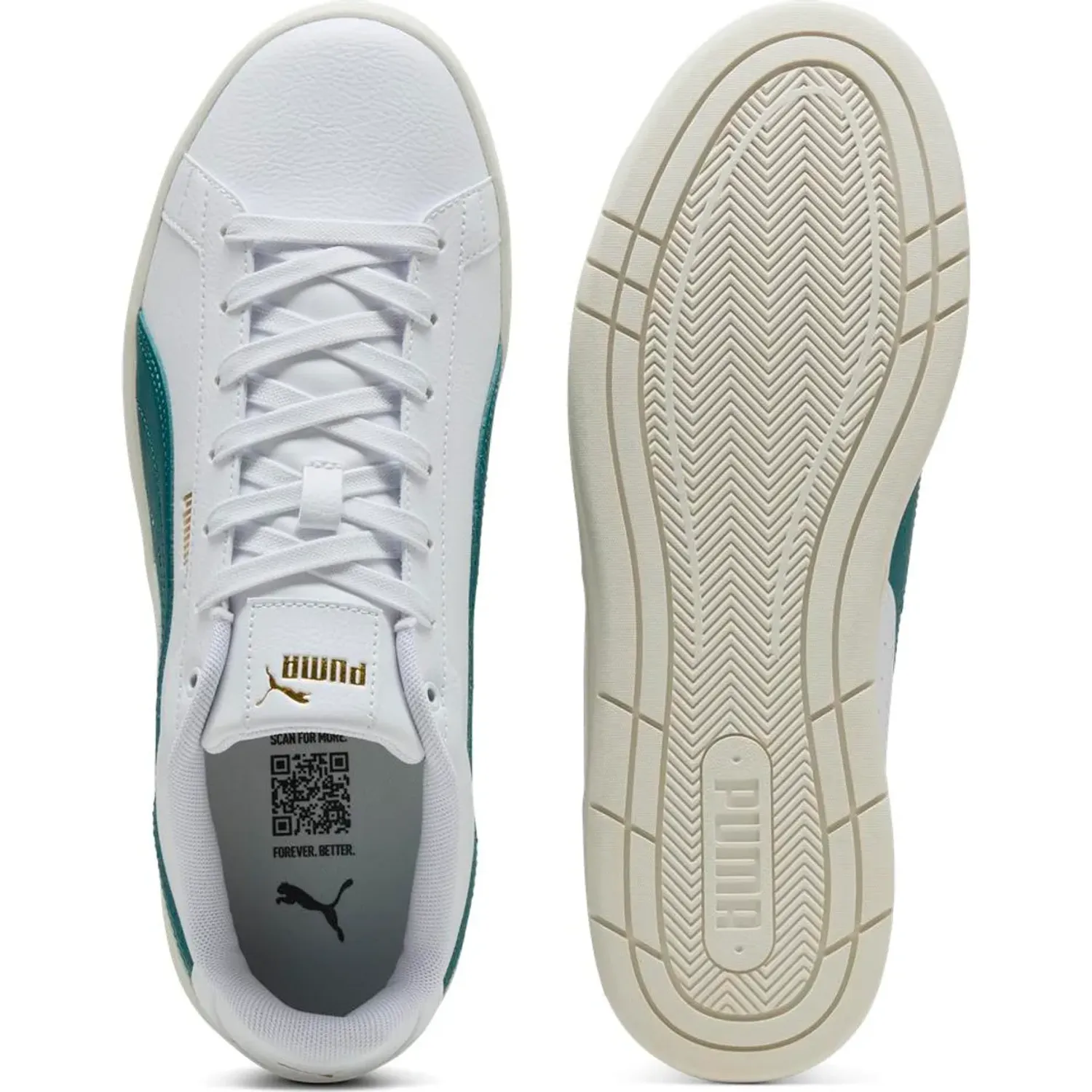 Zapatillas Puma Urbanas Hombre Court Classico color blanco | Platanitos