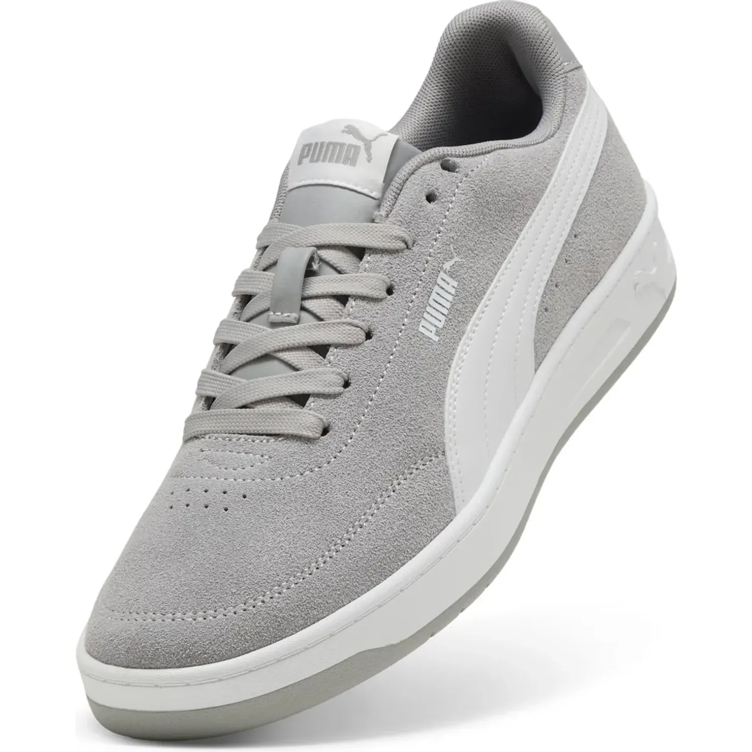 Puma Zapatilla Puma Urbana Hombre Court Classic Clean Sd color gris | Platanitos