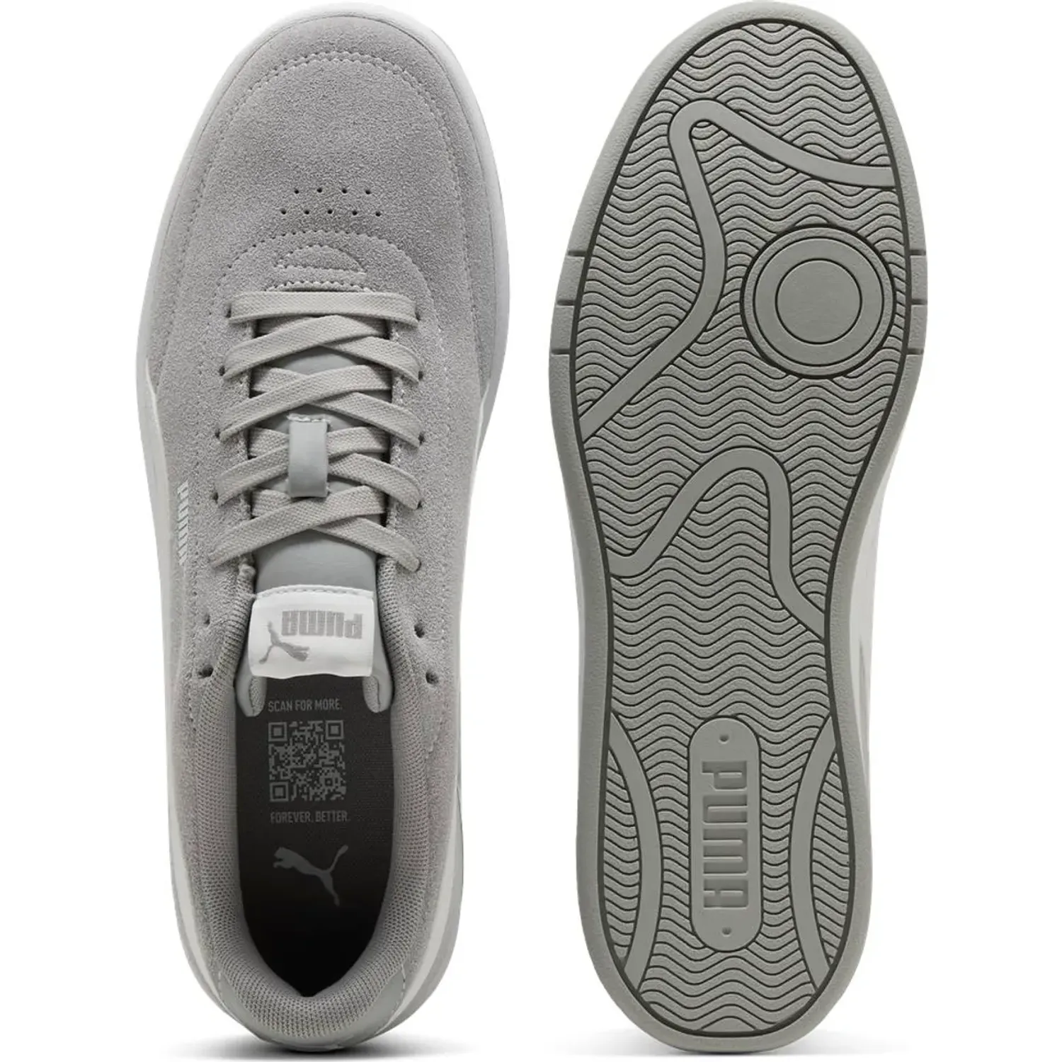 Puma Zapatilla Puma Urbana Hombre Court Classic Clean Sd color gris | Platanitos