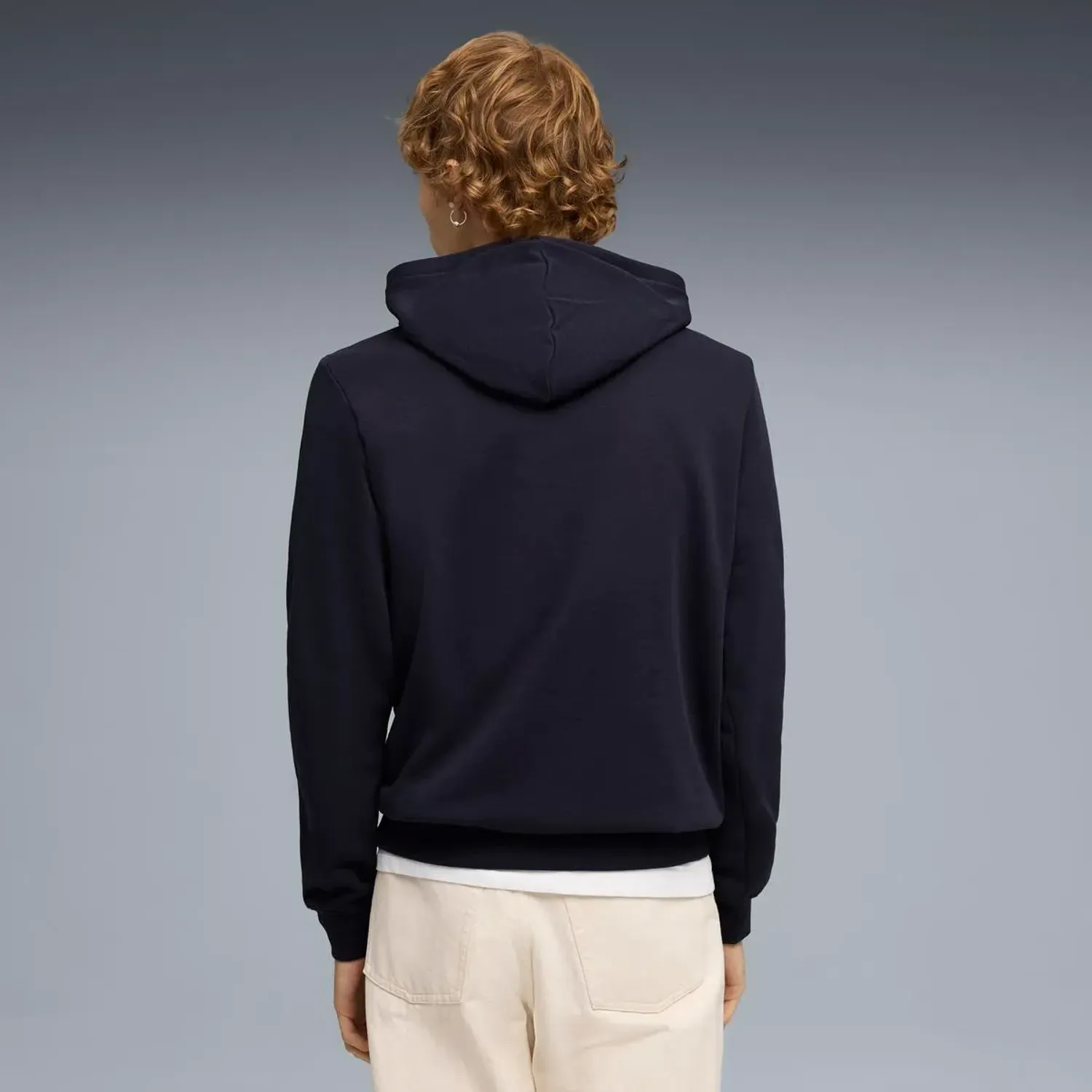 Puma Polera Puma Deportiva Hombre Ess Logo Lab Story 2 Hoodie color azul | Platanitos