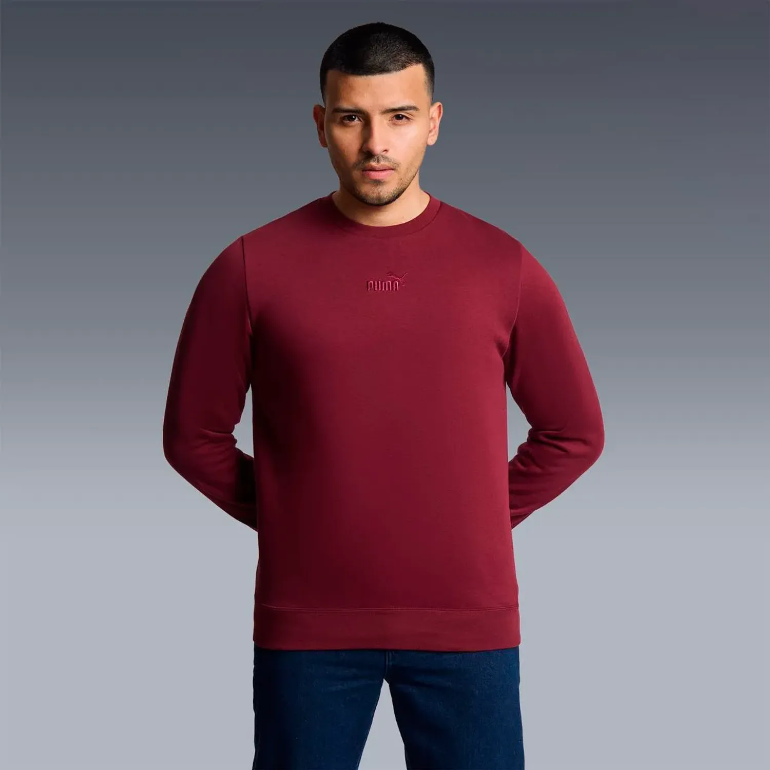 Puma Polera Puma Deportiva Hombre Ess Small No.1 Logo Centered color rojo | Platanitos