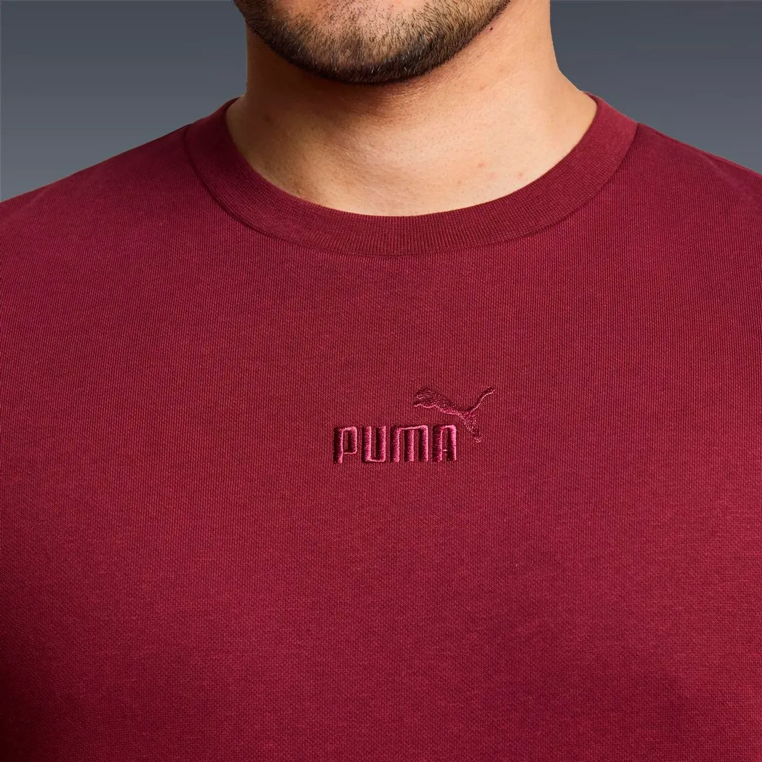 Puma Polera Puma Deportiva Hombre Ess Small No.1 Logo Centered color rojo | Platanitos