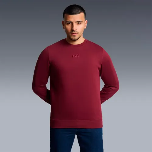 Hombre Puma Rojo Polera Deportiva Hombre  Ess Small No.1 Logo Centered