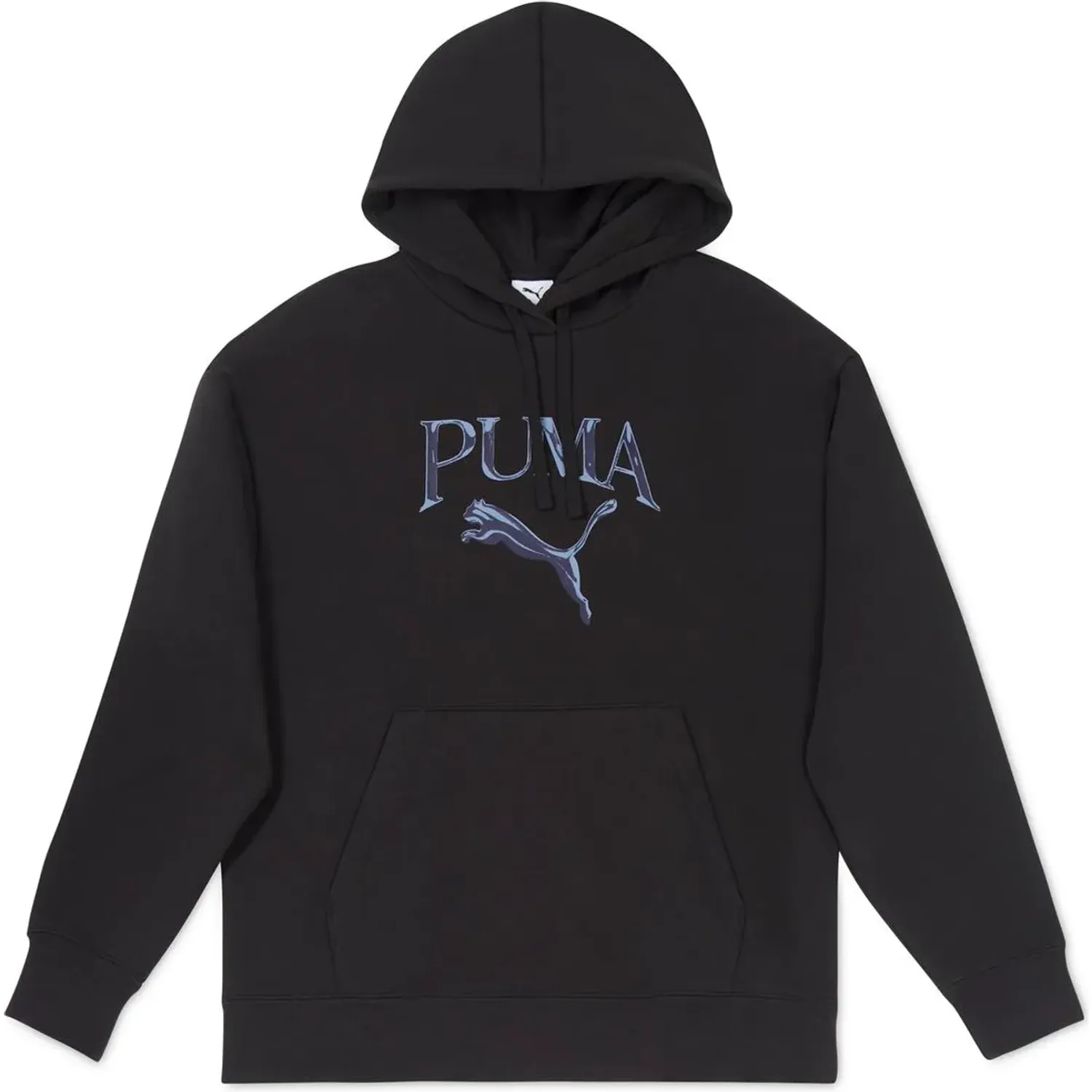 Polera Puma Deportiva Mujer Ess Graphic Hoodie color negro | Platanitos