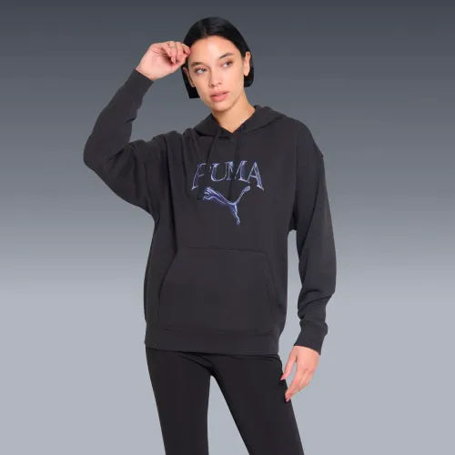 Puma Polera Deportiva Mujer Ess Graphic Hoodie
