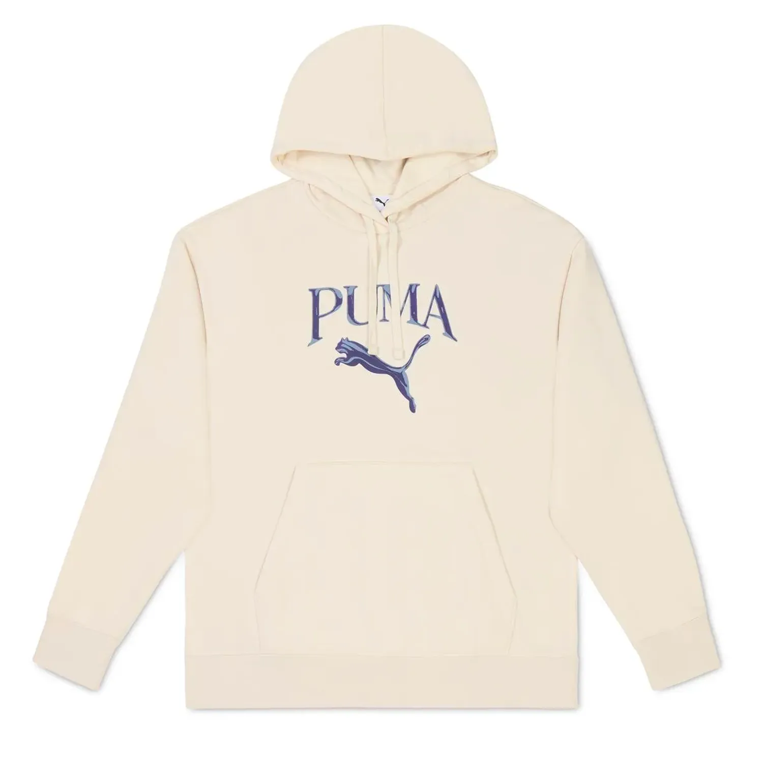 Polera Puma Deportiva Mujer Ess Graphic Hoodie color blanco | Platanitos