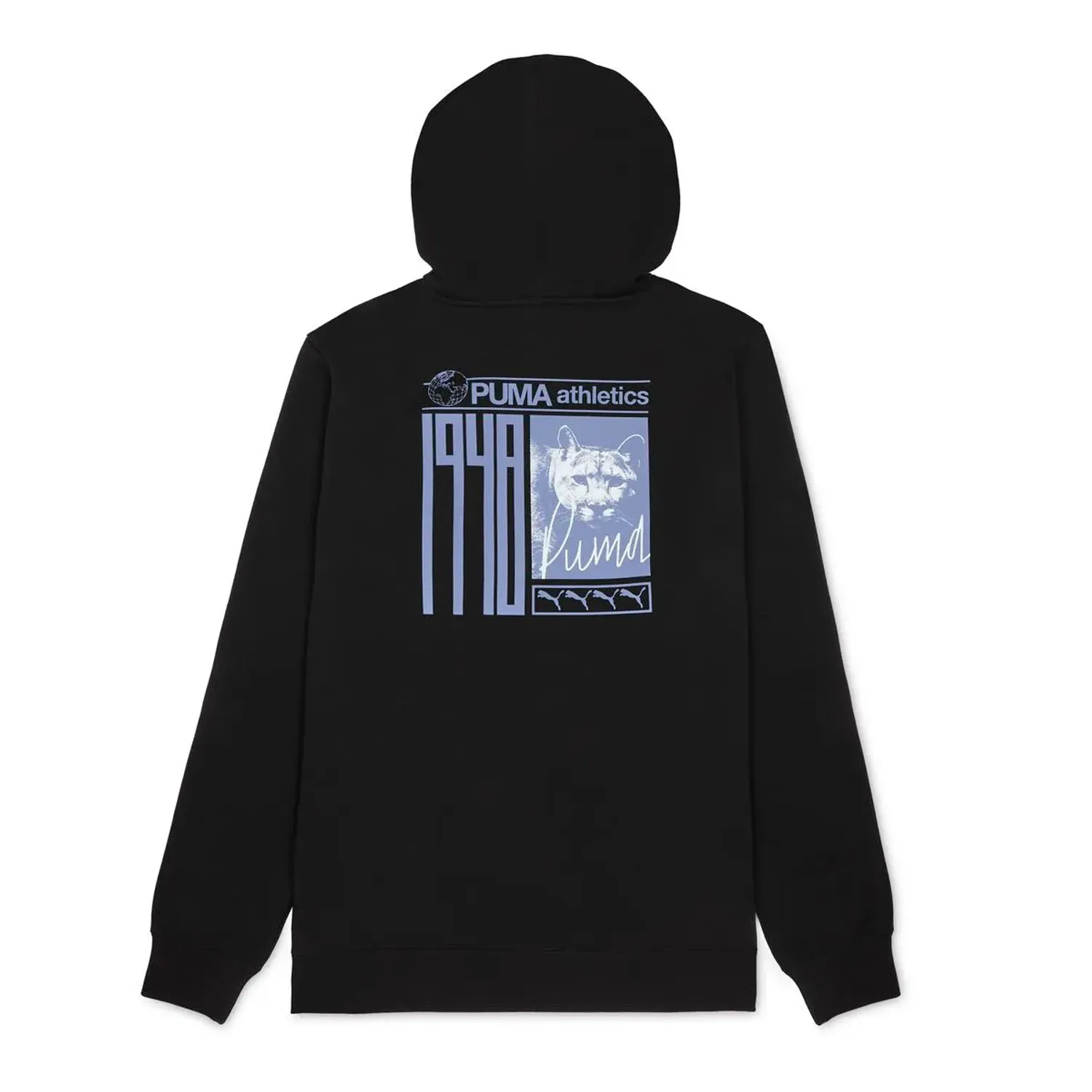 Puma Polera Puma Deportiva Hombre Ess Graphic Photoprint Hoodie color negro | Platanitos